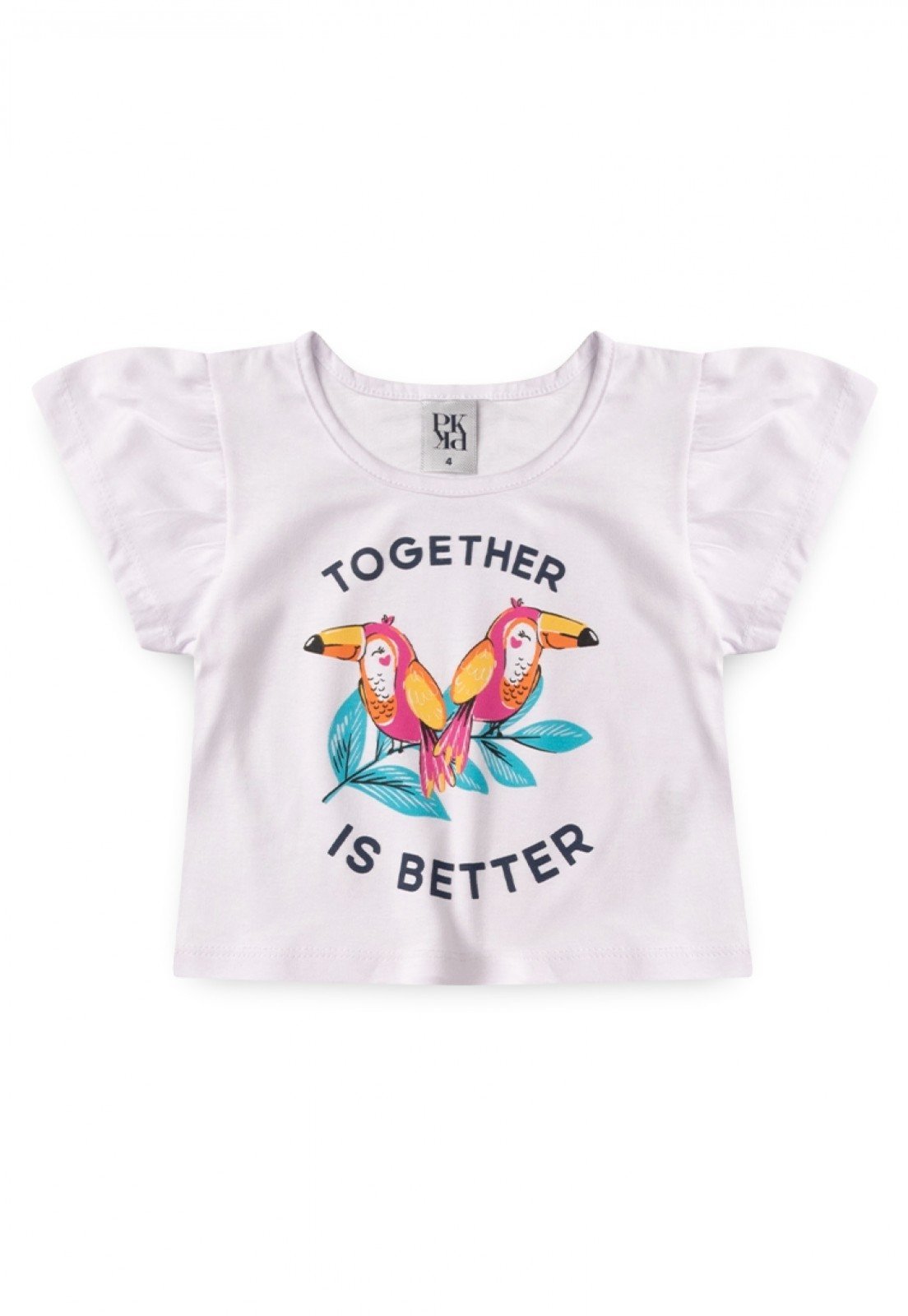 Vista 3 Infantil - Conjunto Platinum Pássaros Branco PLATINUM KIDS laranja PLATINUM KIDS laranja