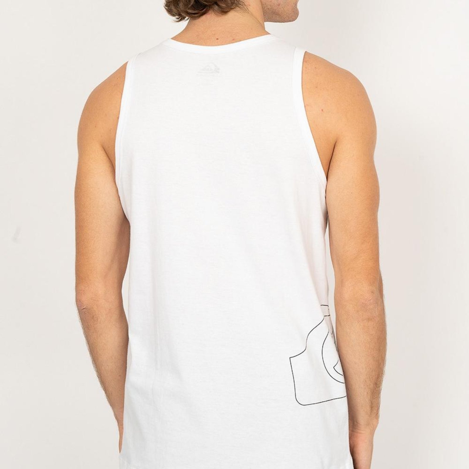 Regata Quiksilver Outline Side Logo SM26 Masculina Branco
