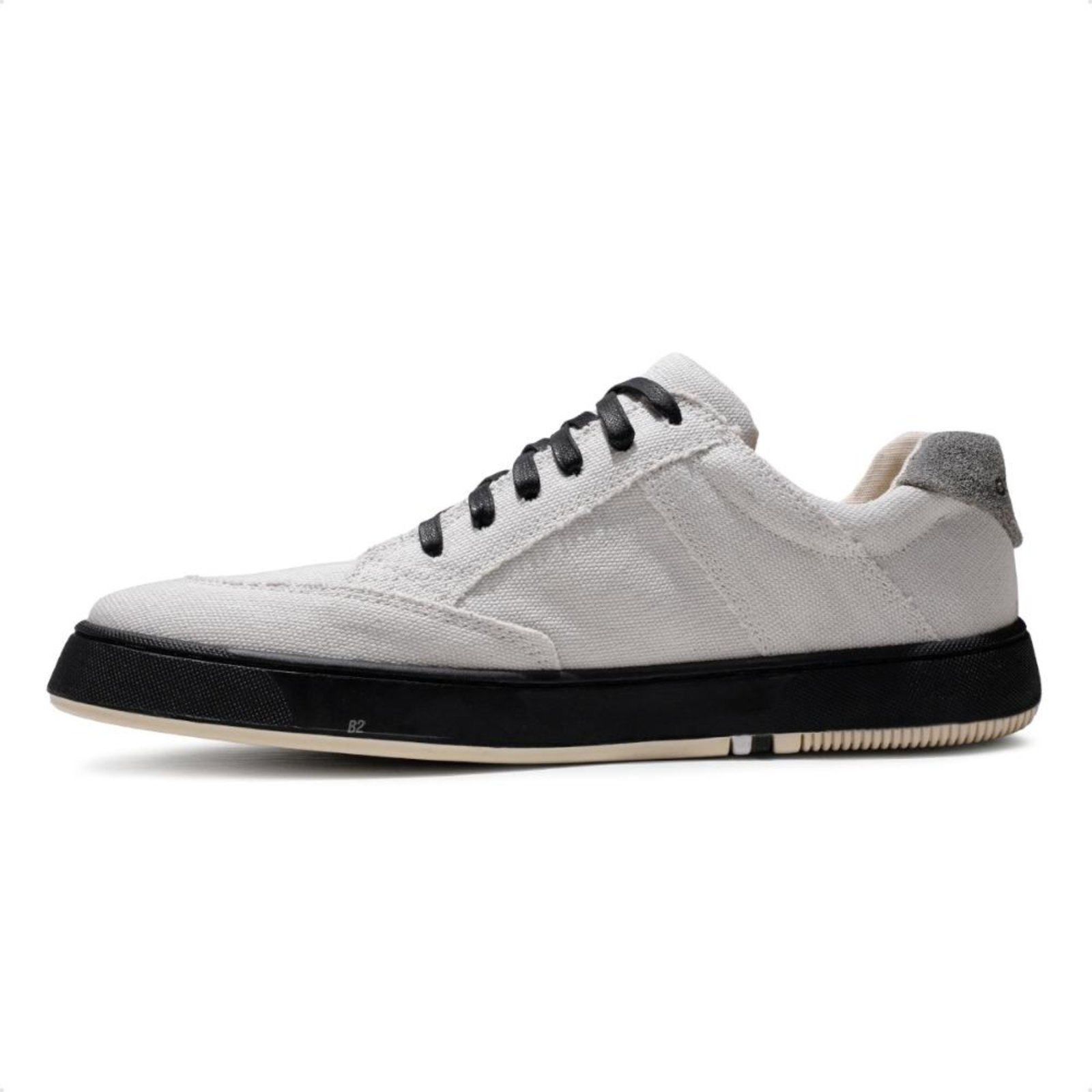 Vista 3 Tênis Osklen Soho Lona Black Sole Masculino Cinza cinza black Osklen cinza black