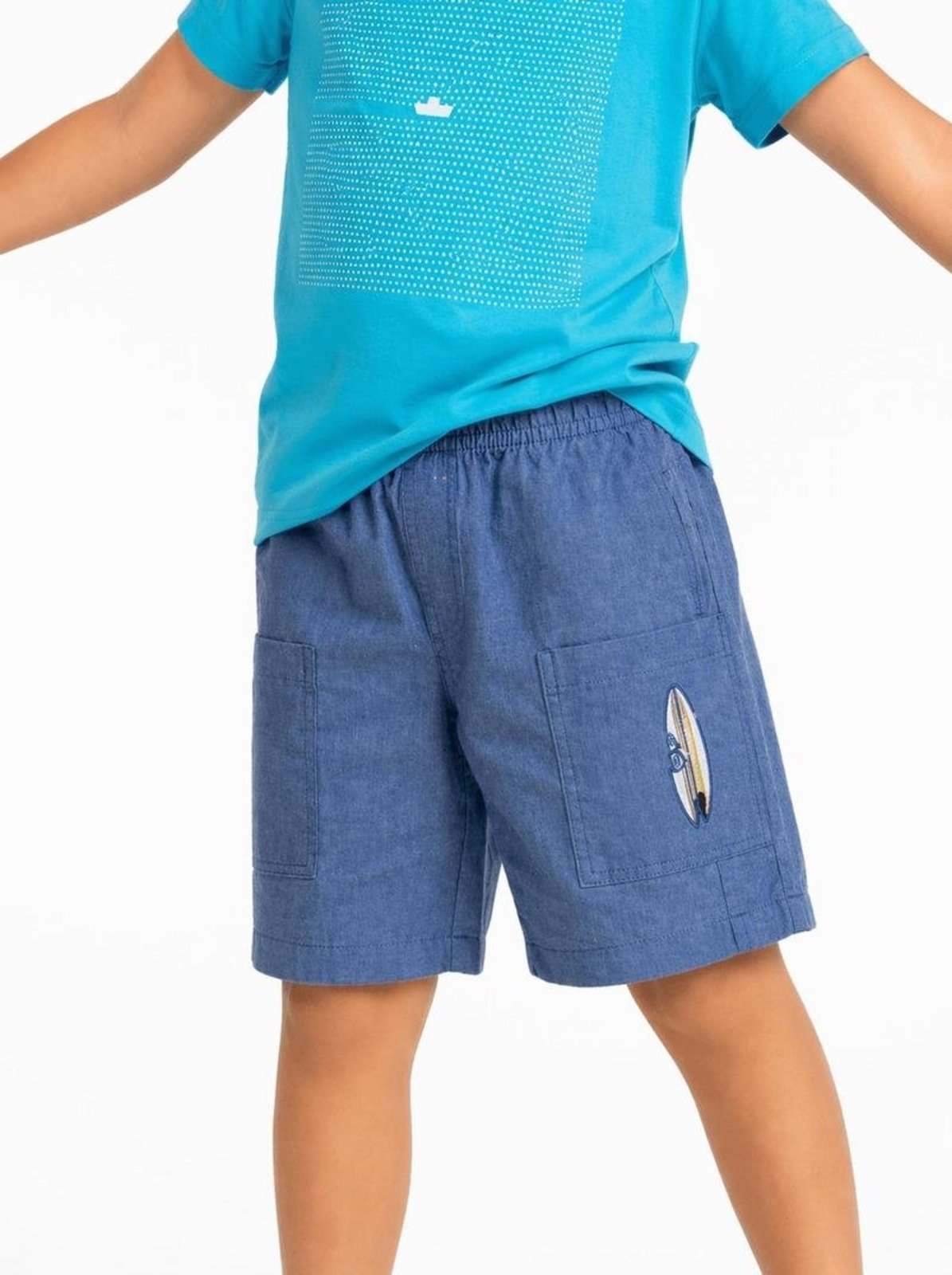 Infantil - Bermuda Menino Surf Alphabeto
