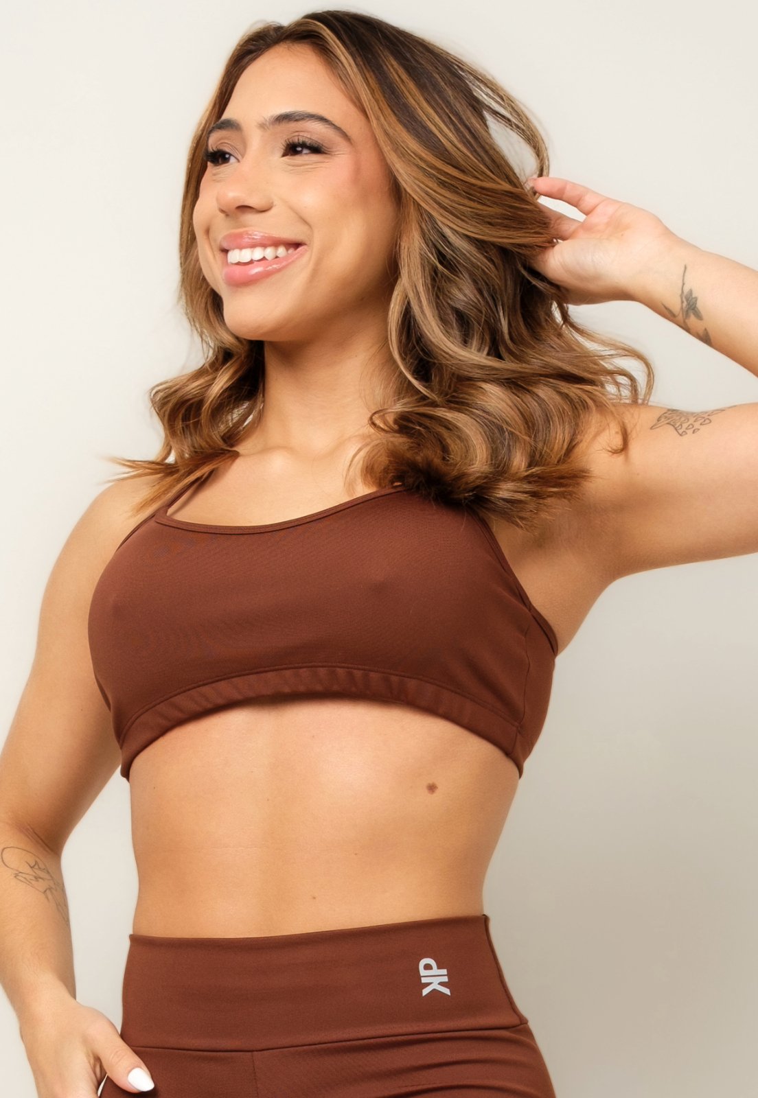 Top Nadador Fitness Alça Academia Básico Feminino Sem Transparência Pink Urban - Café Top Nadador Fitness Alça Academia Básico Feminino Sem Transparência Pink Urban - Café