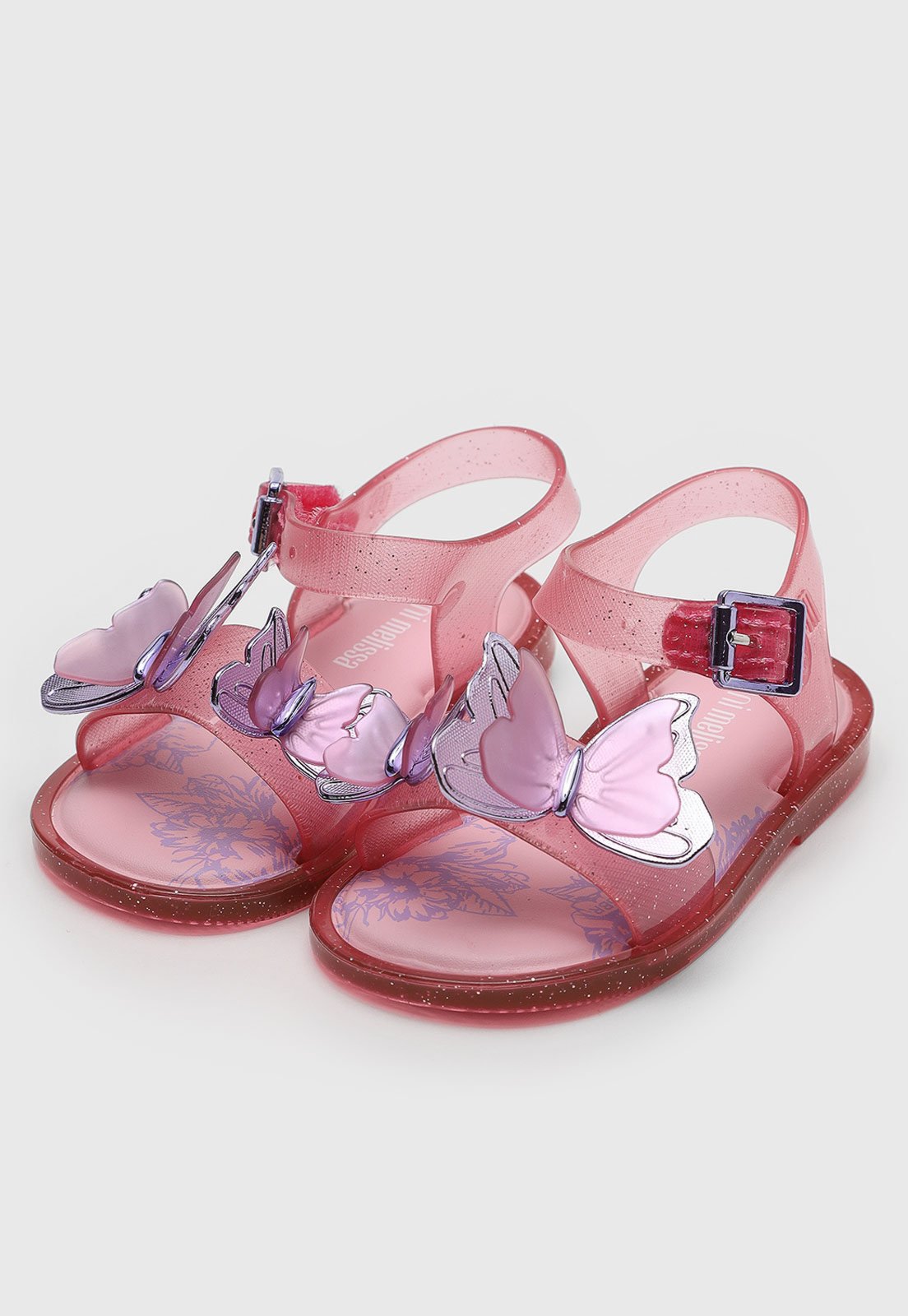 Infantil – Sandália Mini Melissa Fly translúcida Rosa