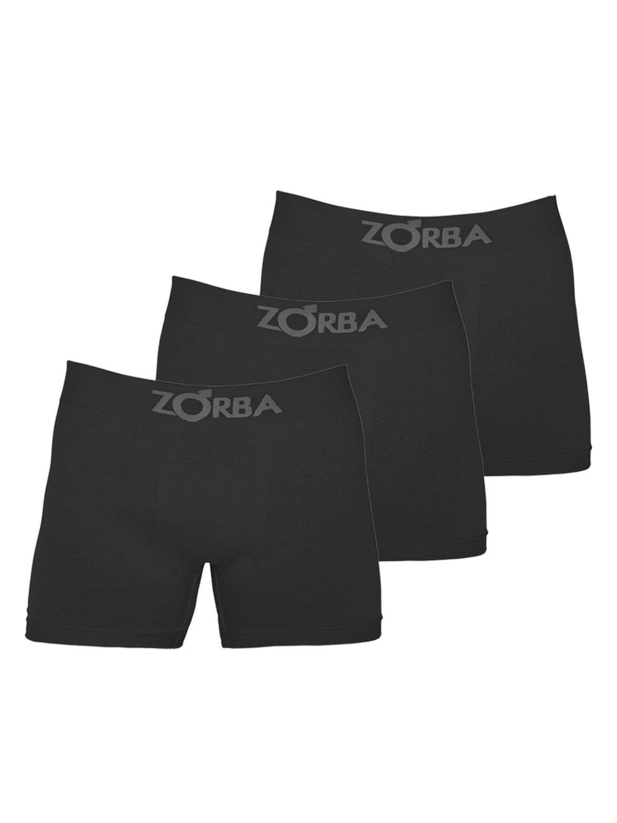 Kit com 3 Cuecas Boxer Zorba 781 Preto