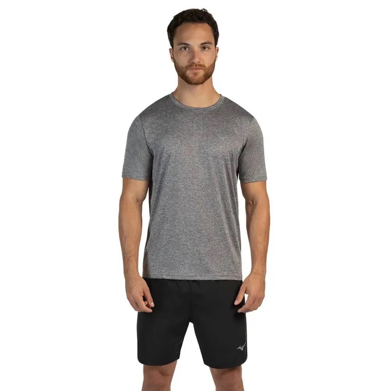 Camiseta Mizuno Spark 2 – Cinza Mescla