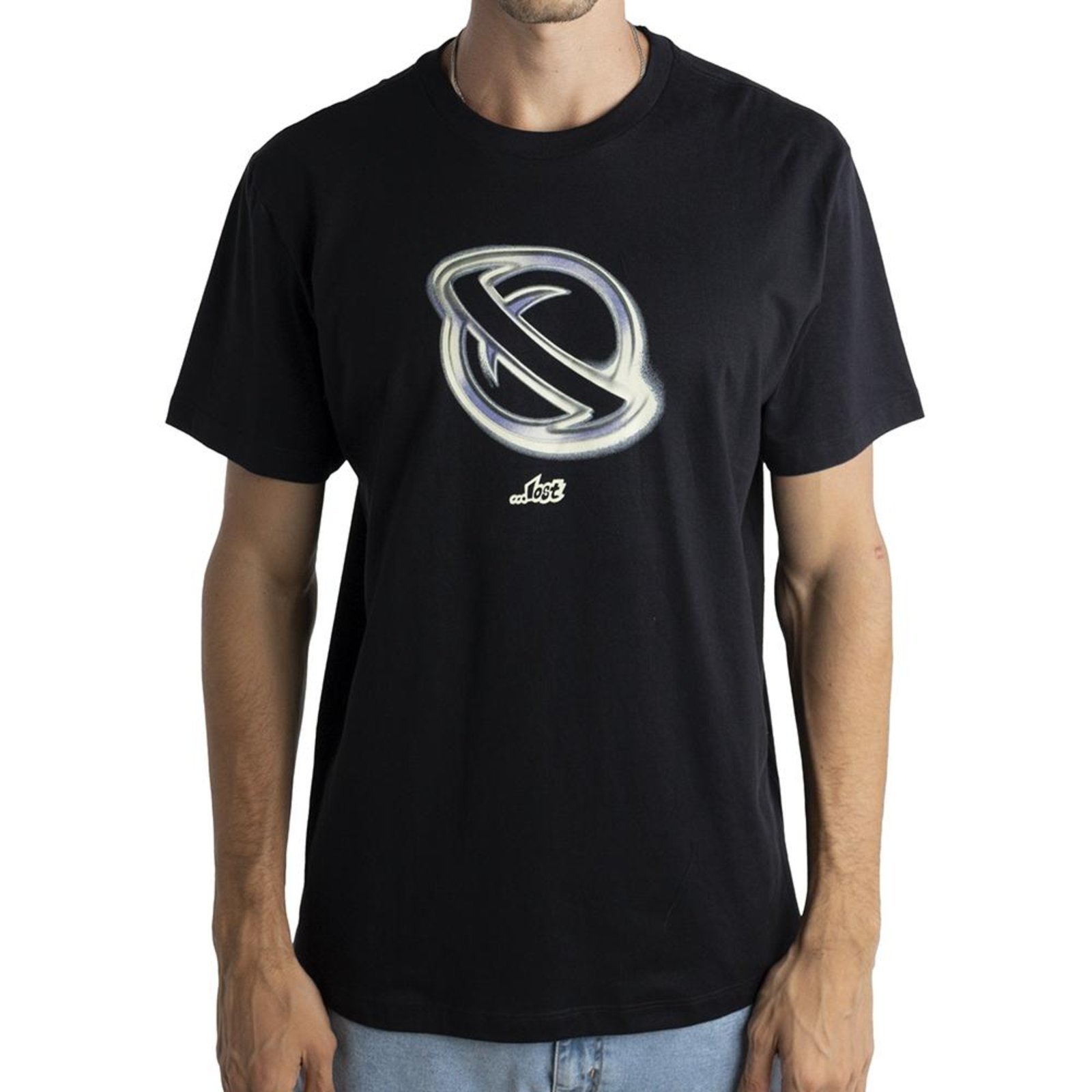 Camiseta Lost Saturn Blur SM24 Masculina Preto