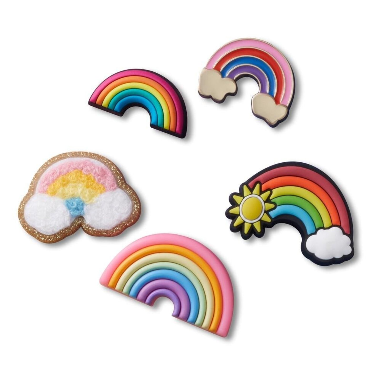 Infantil - Jibbitz™ Um Monte De Arco-Íris Pack Com 5 Peças Único Branco