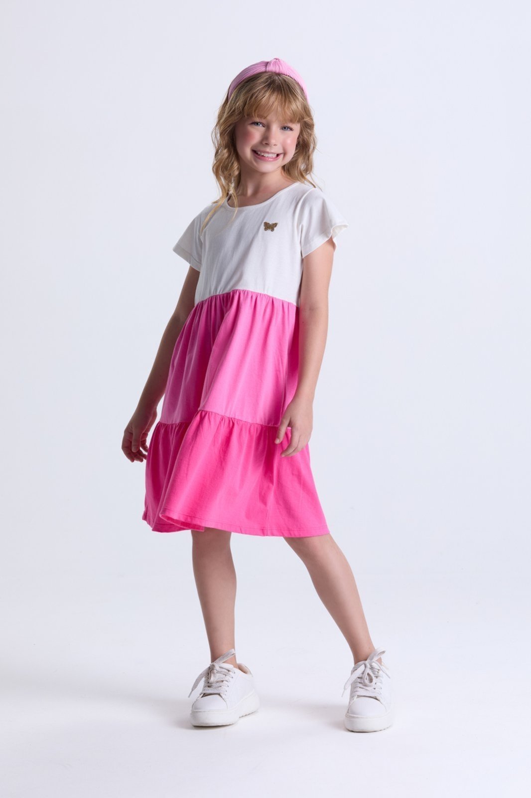 Infantil – Vestido Menina Verão com Camadas