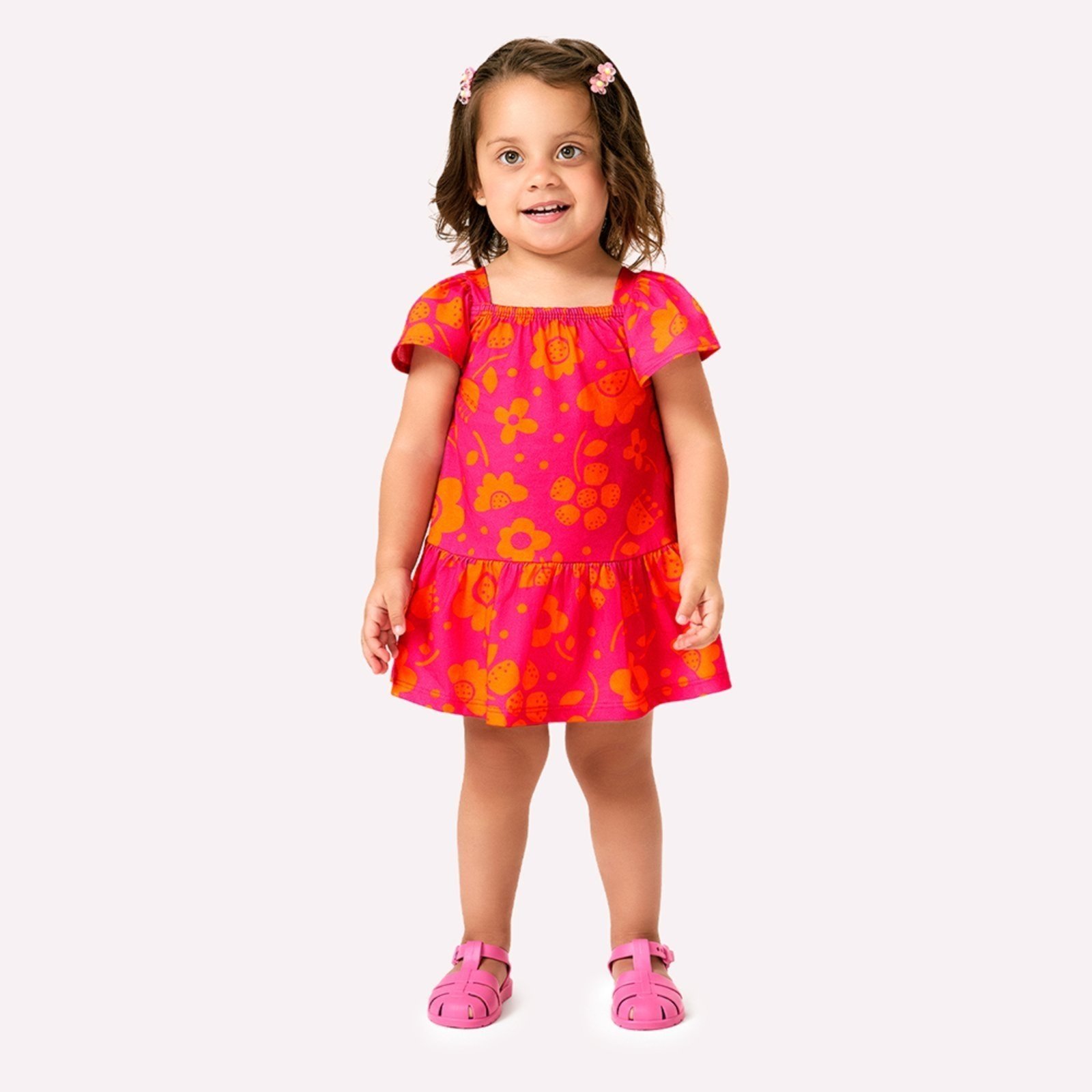 Infantil - Vestido Menina em Algodão Kyly
