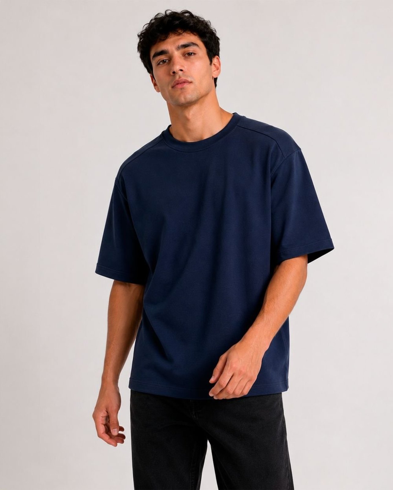 Camiseta Masculina Oversize 80092 Marinho Consciência