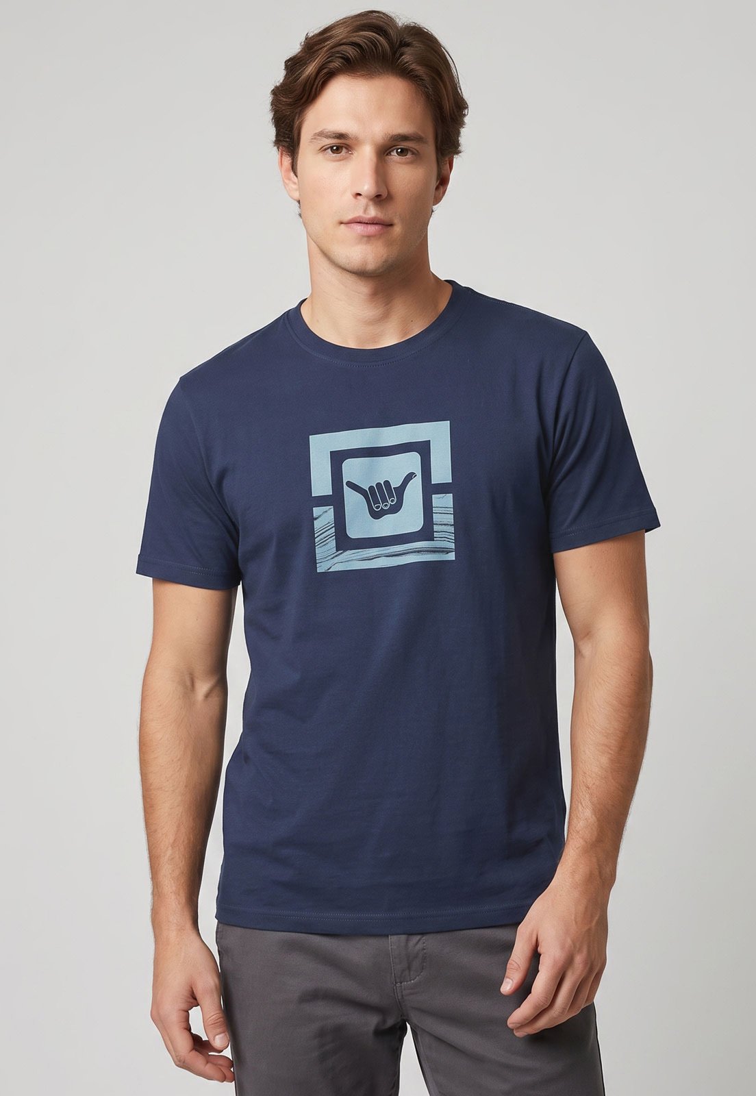 Camiseta Masculina Hang Loose Earthquake Azul