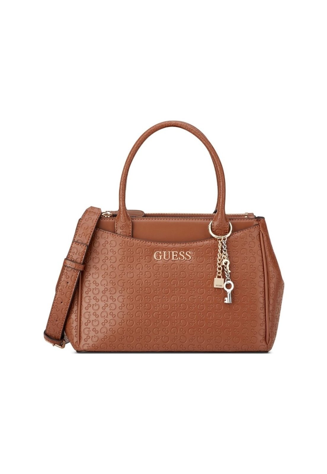 Bolsa Guess Elliot Satchel Marrom