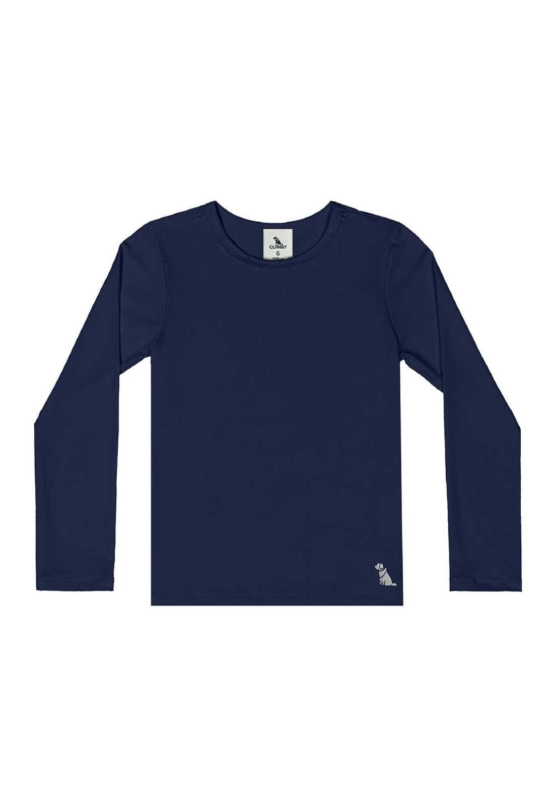 Infantil - Blusa Unissex Proteção UV Quimby Azul