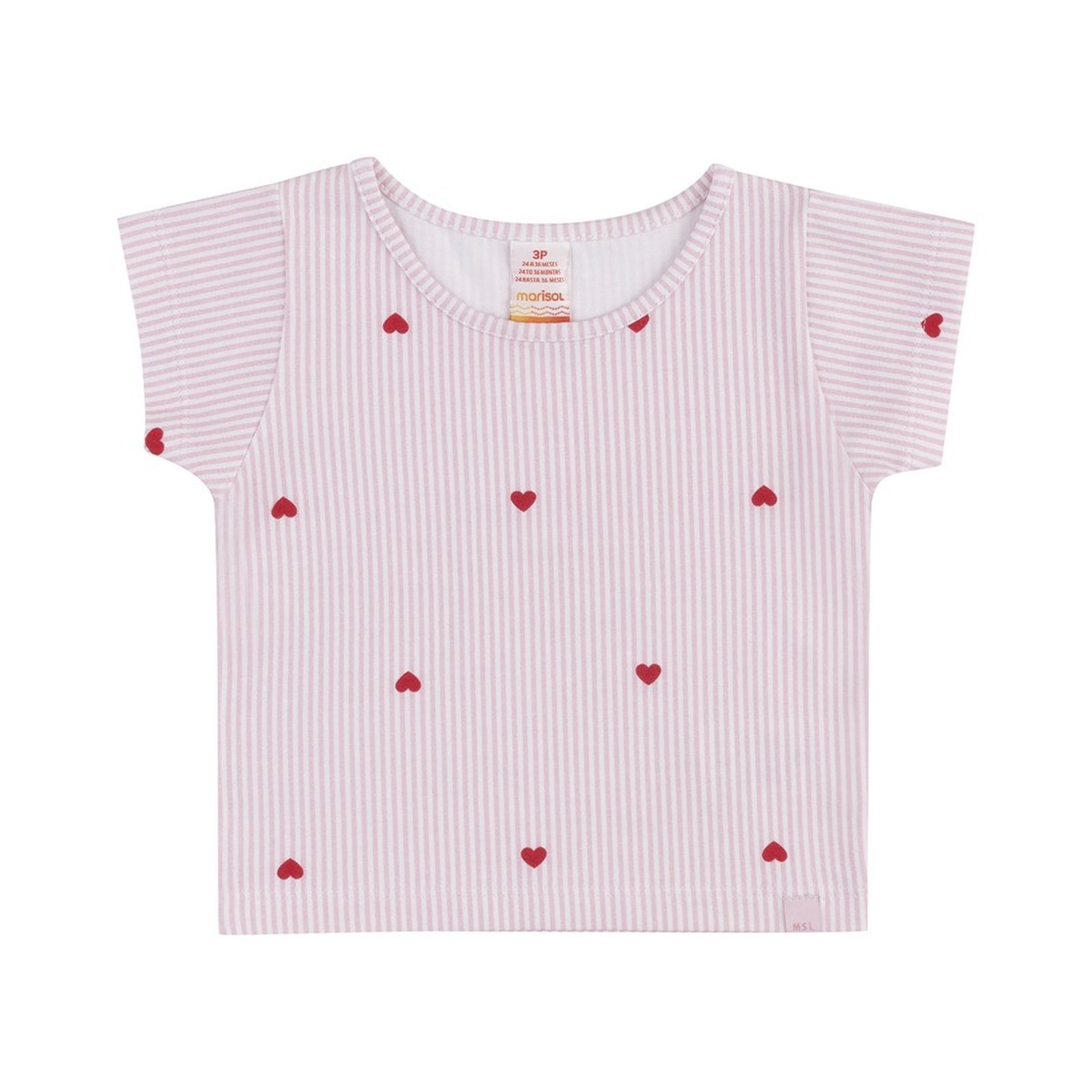 Infantil - Blusa Cropped Estampada Menina Marisol