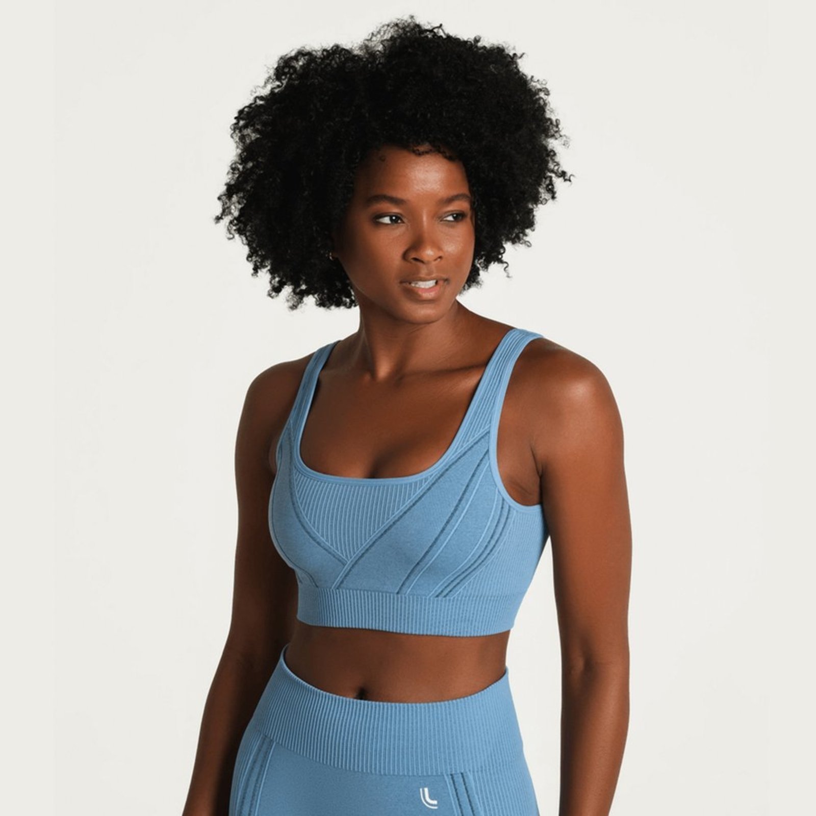 Top Fem Esportivo Max Lupo Seamless Academia New Lançamento 71926 Azul