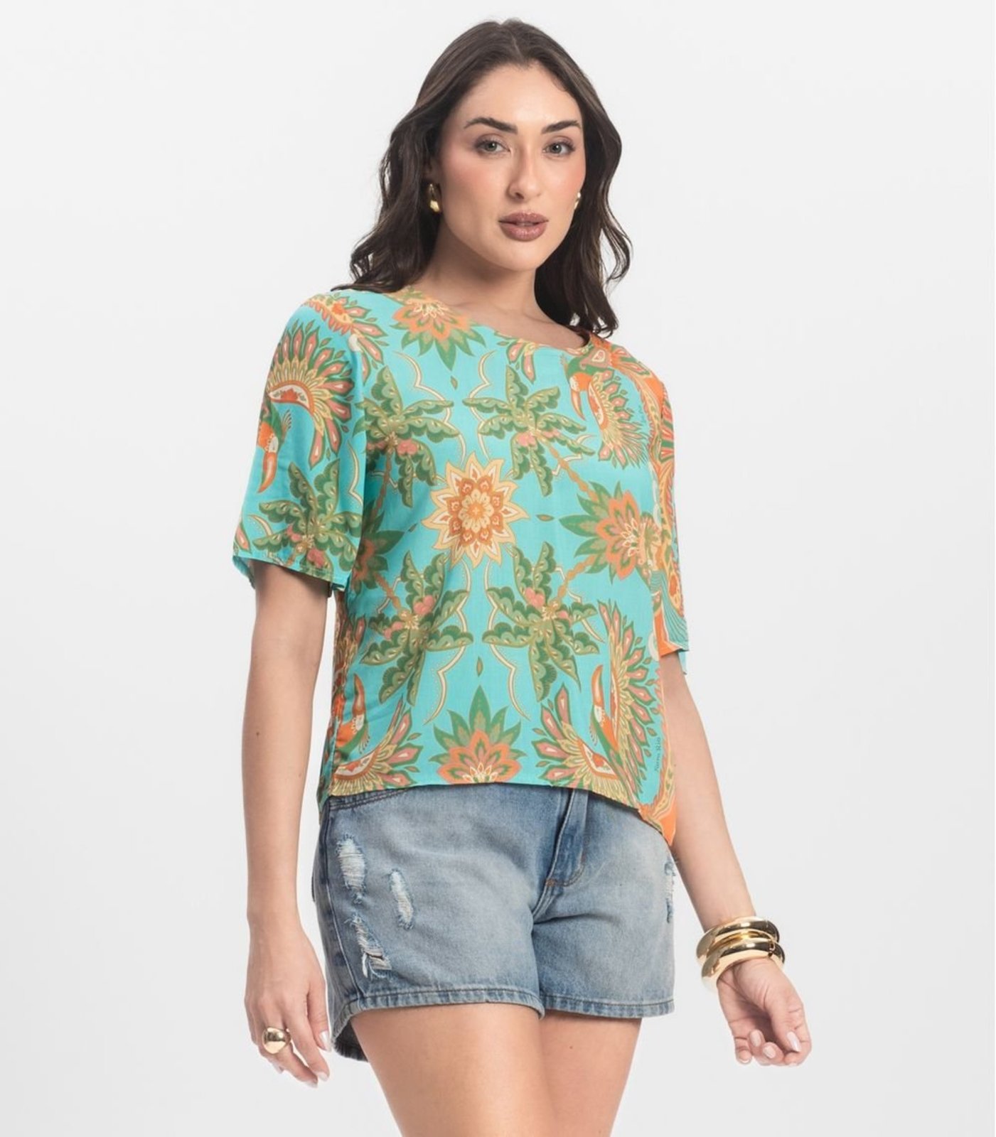 Blusa Feminina Infinita Cor Azul