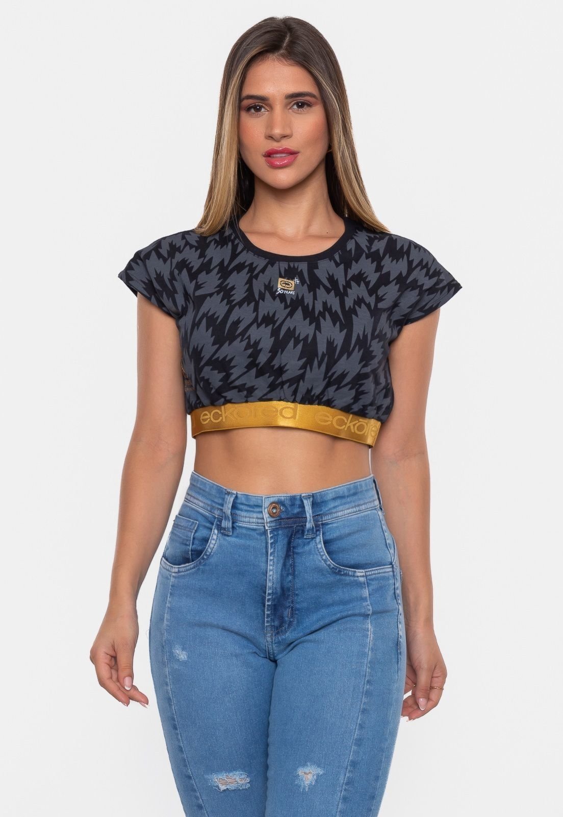 Camiseta Ecko Feminina Especial 30 Anos Preta