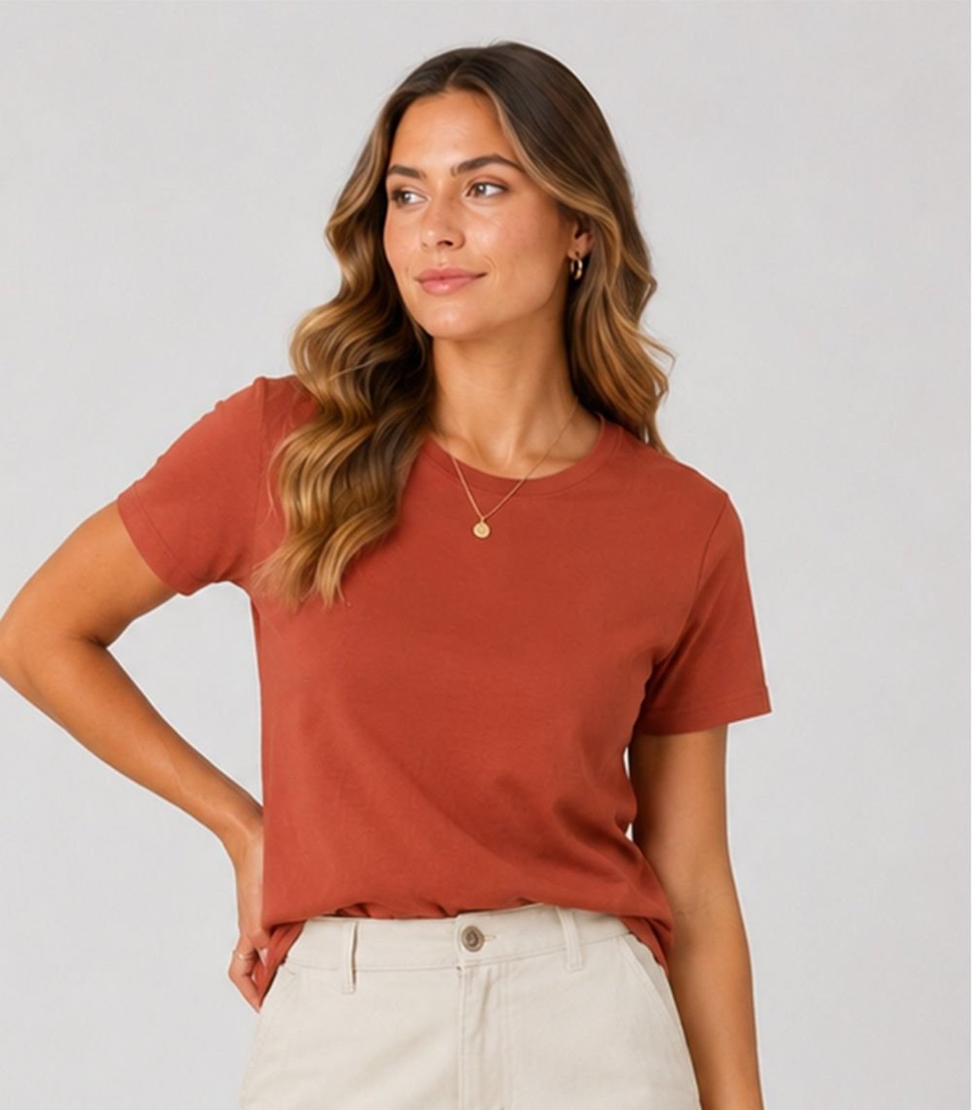 Blusa Feminina Meia Malha 30 Básica KO Laranja