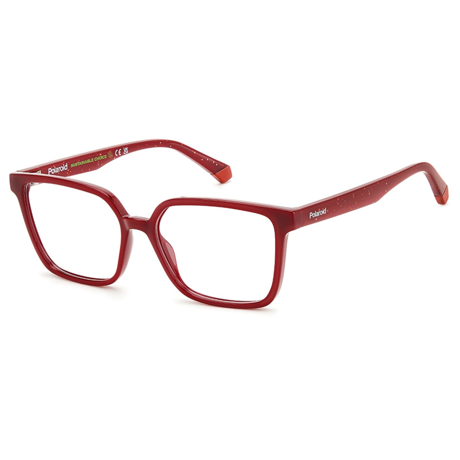 Armação de Óculos Polaroid Pld D836 C9A – Vermelho 49