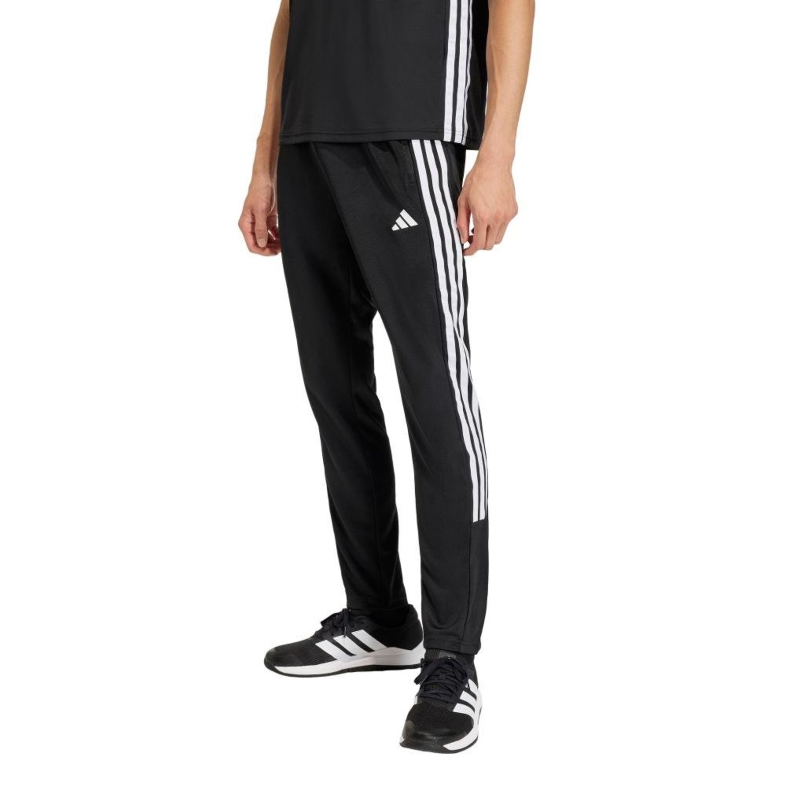 CALÇA TRICOT WORKOUT ESSENTIALS ALL-SET TRÊS LISTRAS adidas Performance Preto
