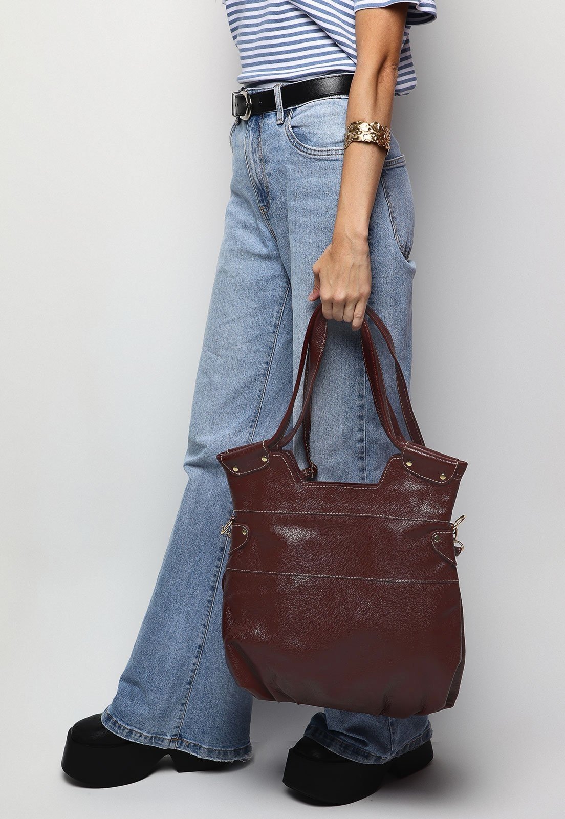 Bolsa SN Couros Japão Marsala