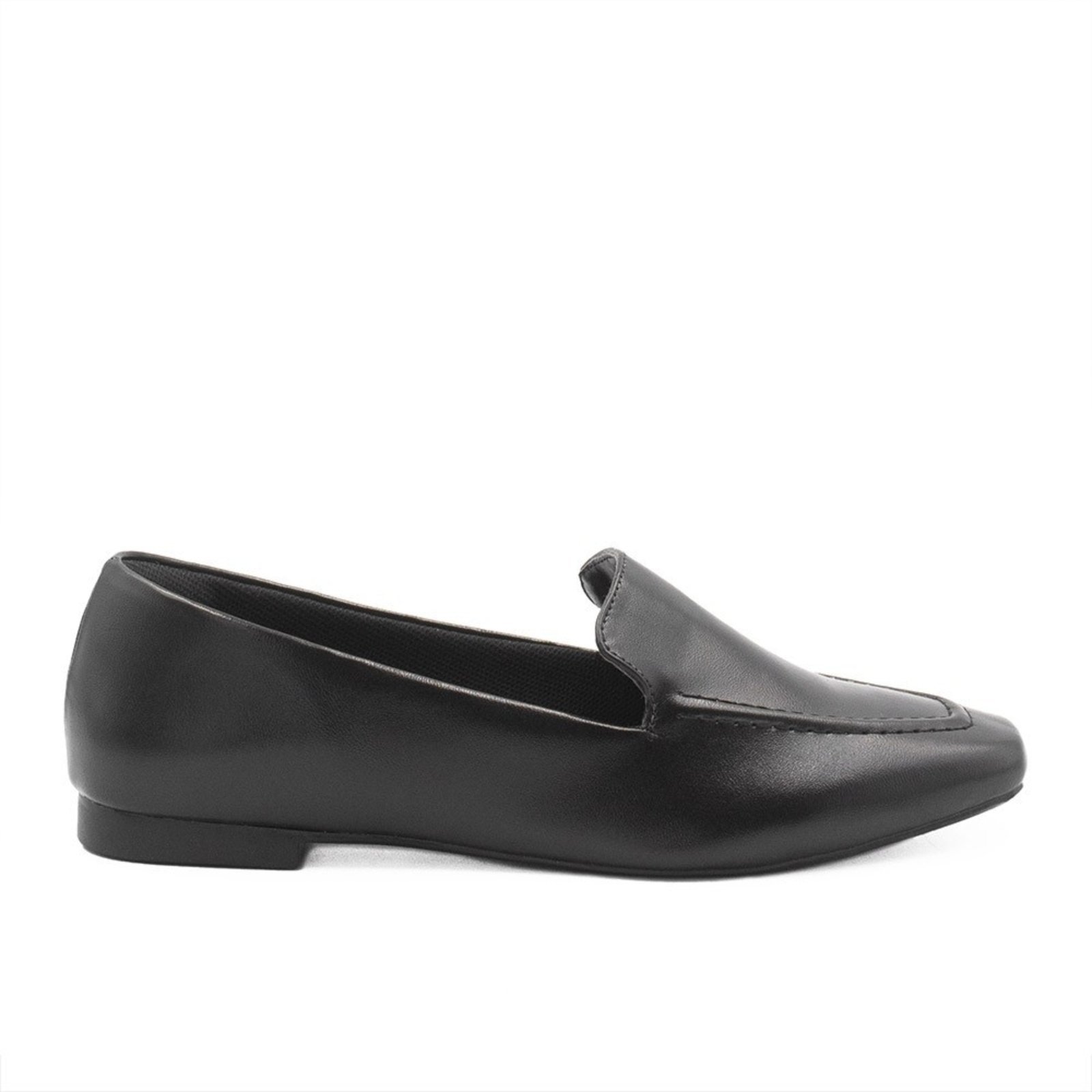 Mocassim Zatta Bico Quadrado Shayane Preto