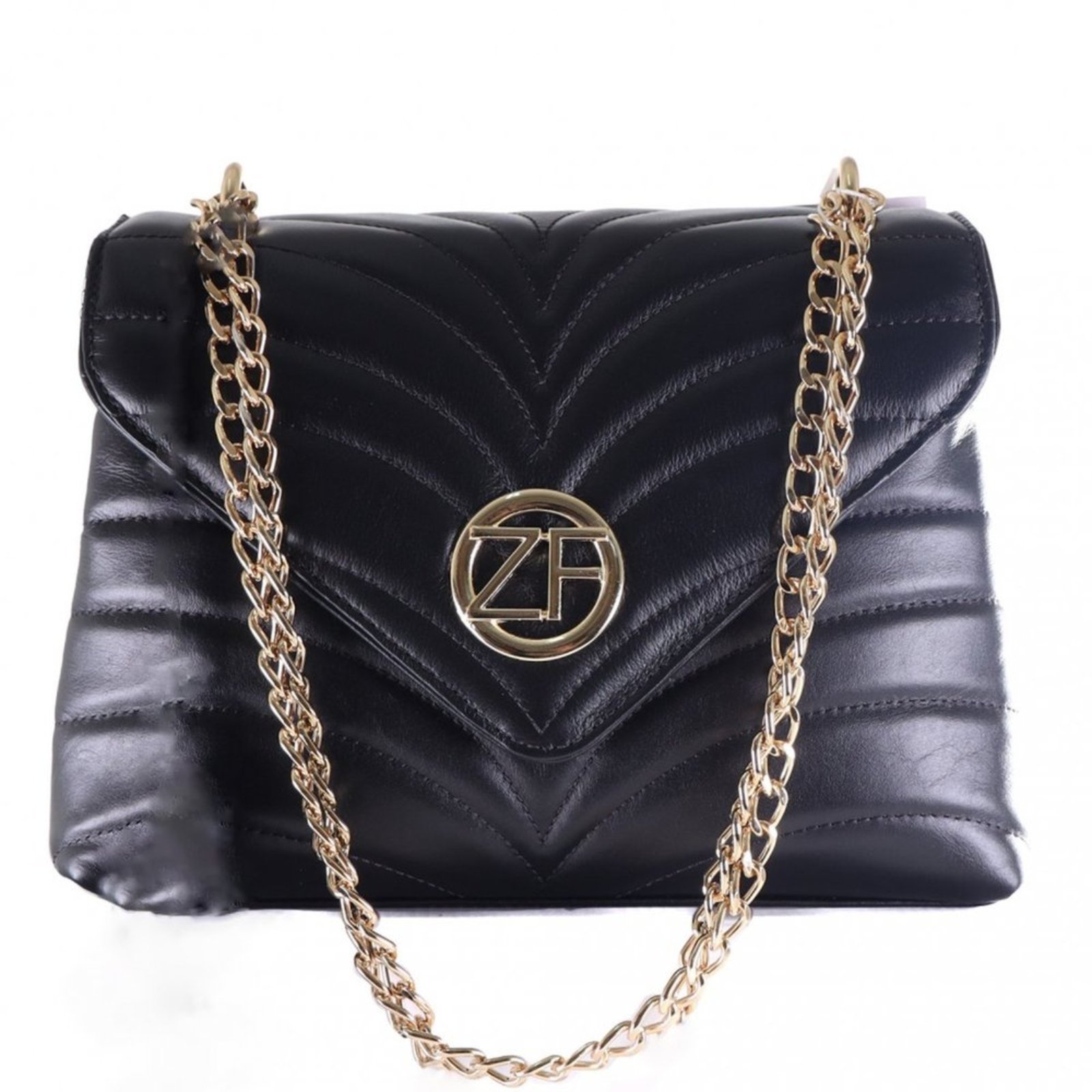 Bolsa Feminina Zariff Tiracolo Detalhes Modernos 146 Zariff Preto