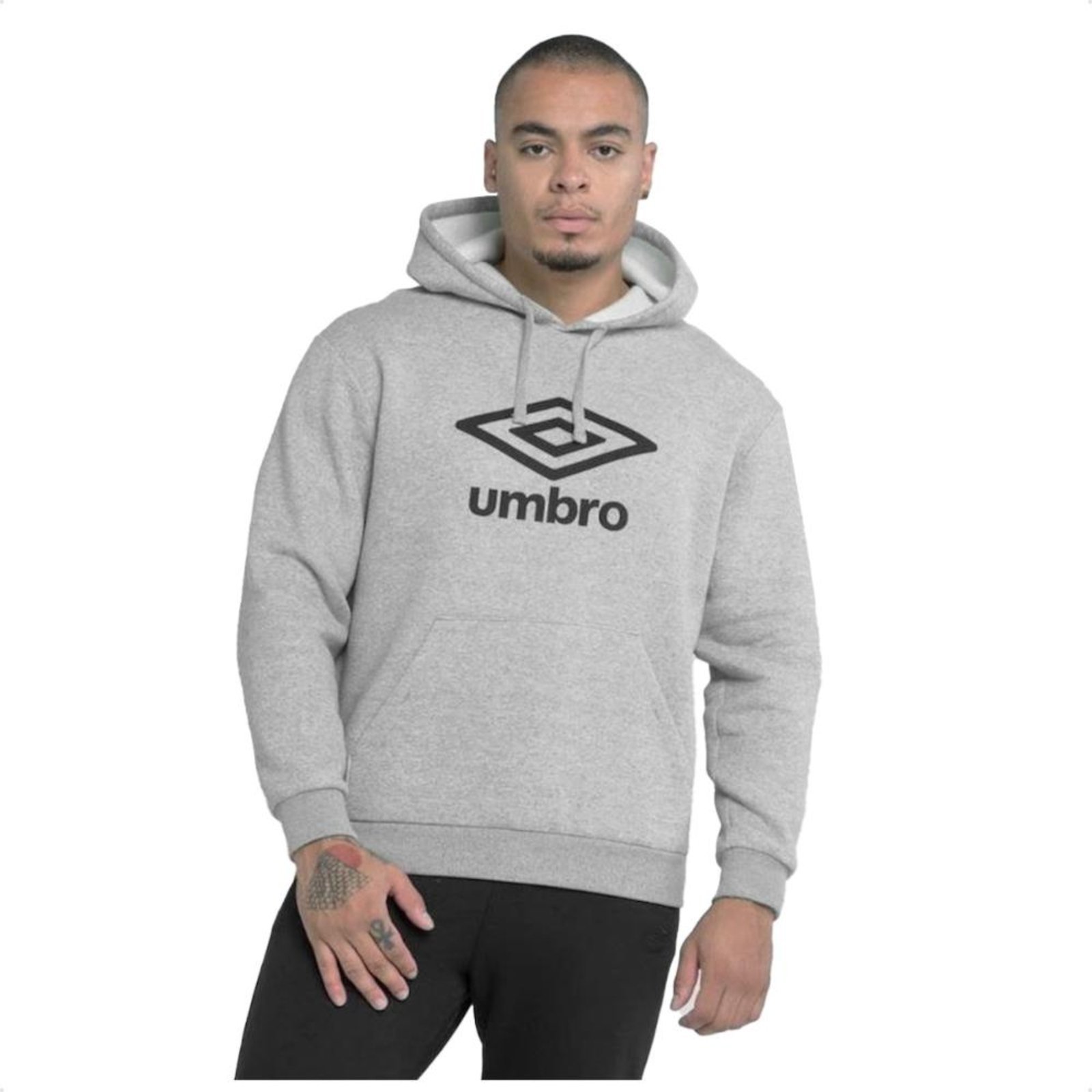 Blusa Moletom Umbro Comfy Unissex Cinza