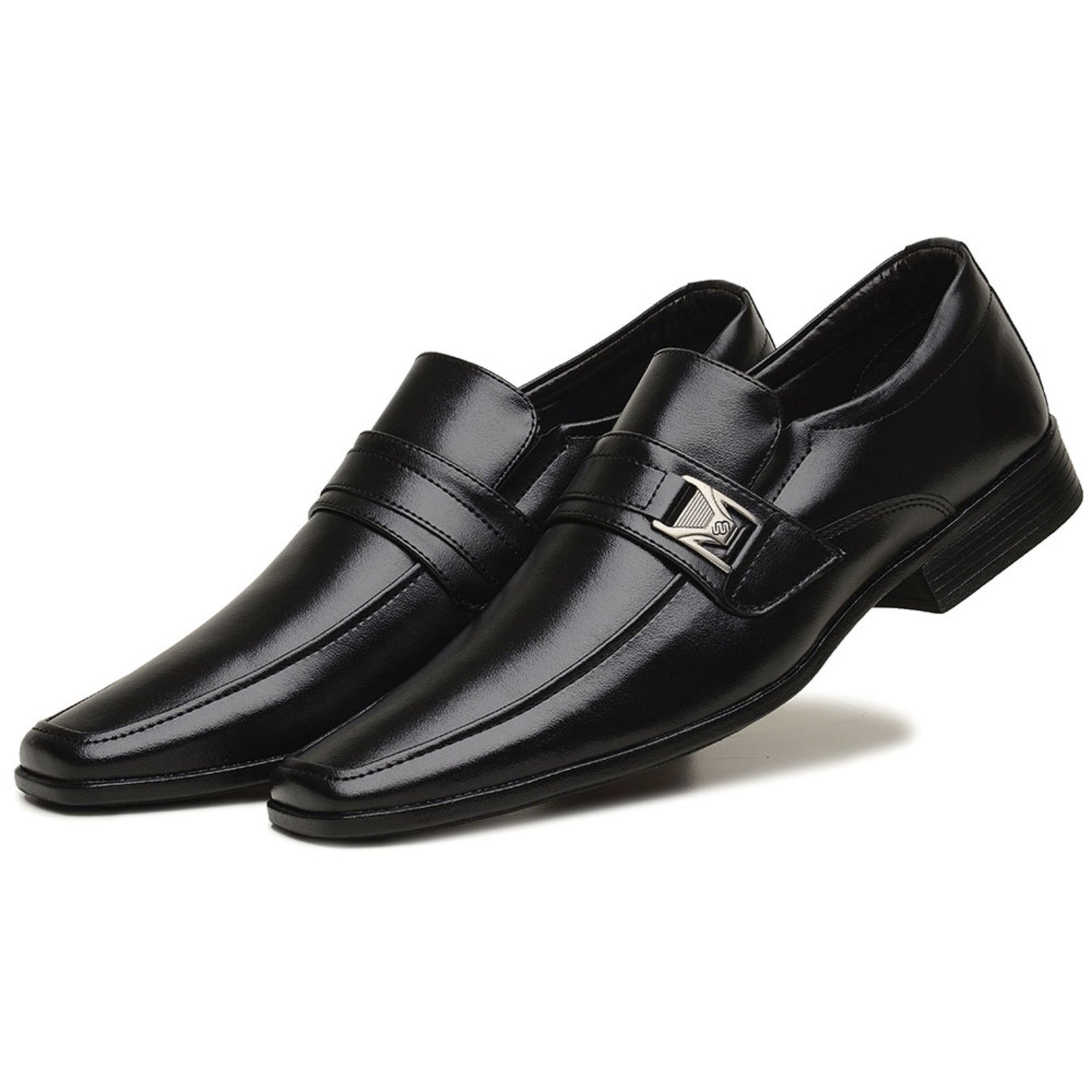 Sapato Social Masculino Bico Fino Confortavel Preto