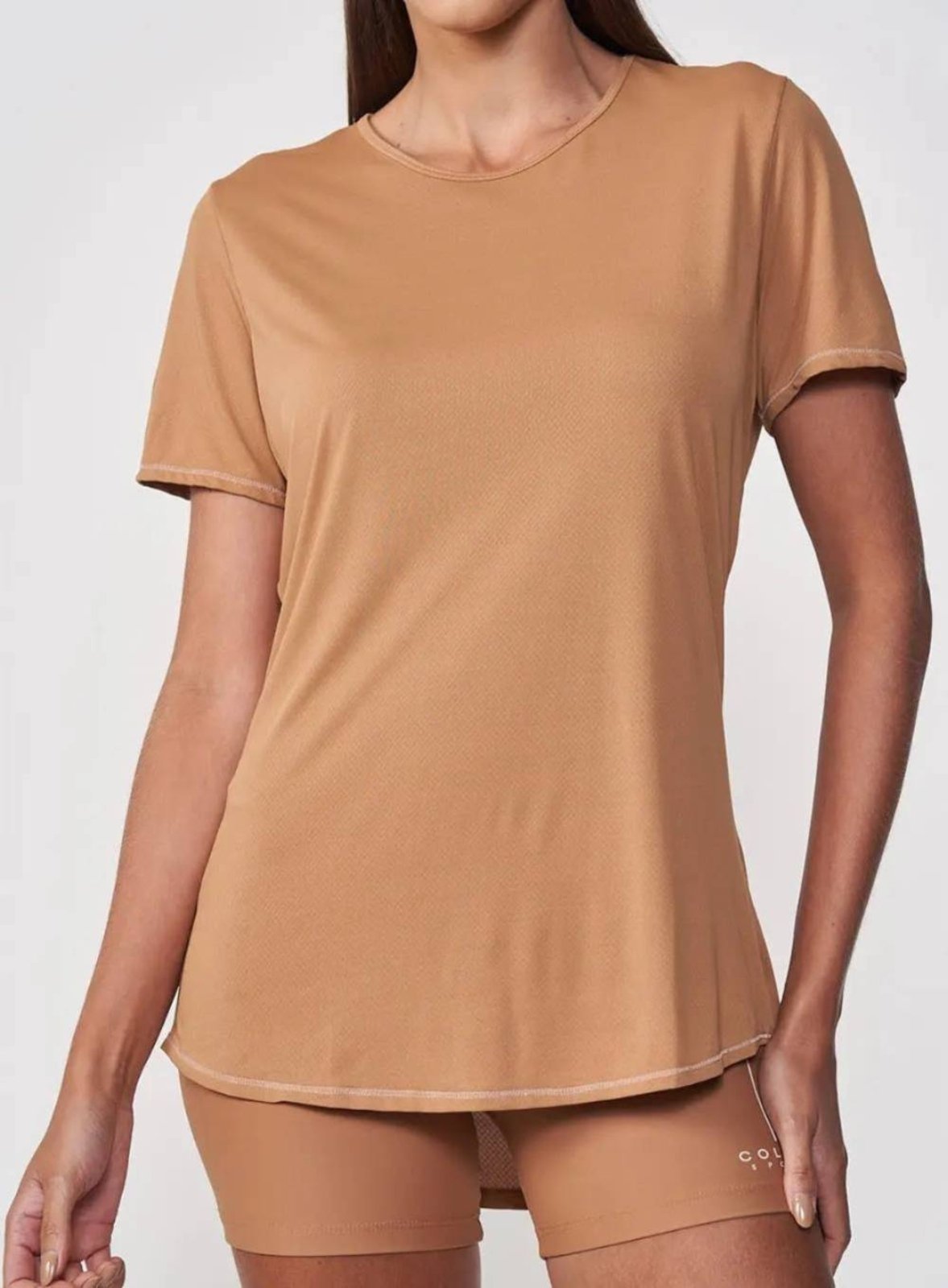 Camiseta Colcci Sport Comfort Feminina Marrom