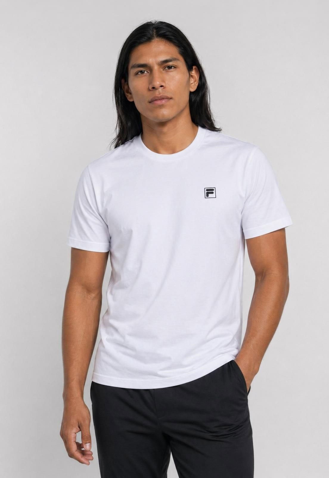 Camiseta Masculina Fila Comfort Classic Branca
