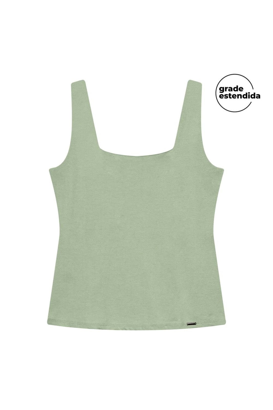 Regata Feminina Malha Crepe Marialícia Verde