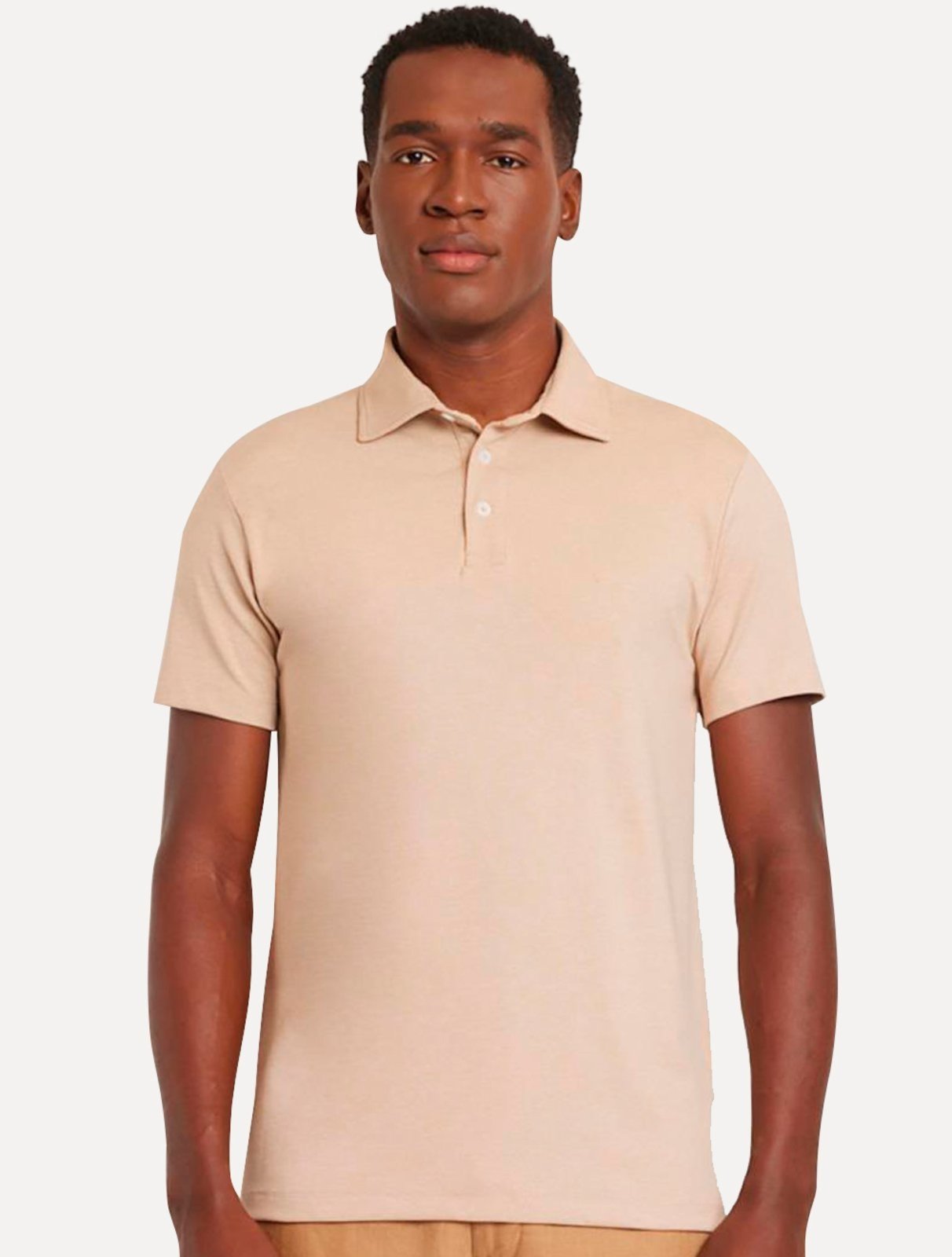 Polo Aramis Masculina Piquet Fresh Touch Cáqui