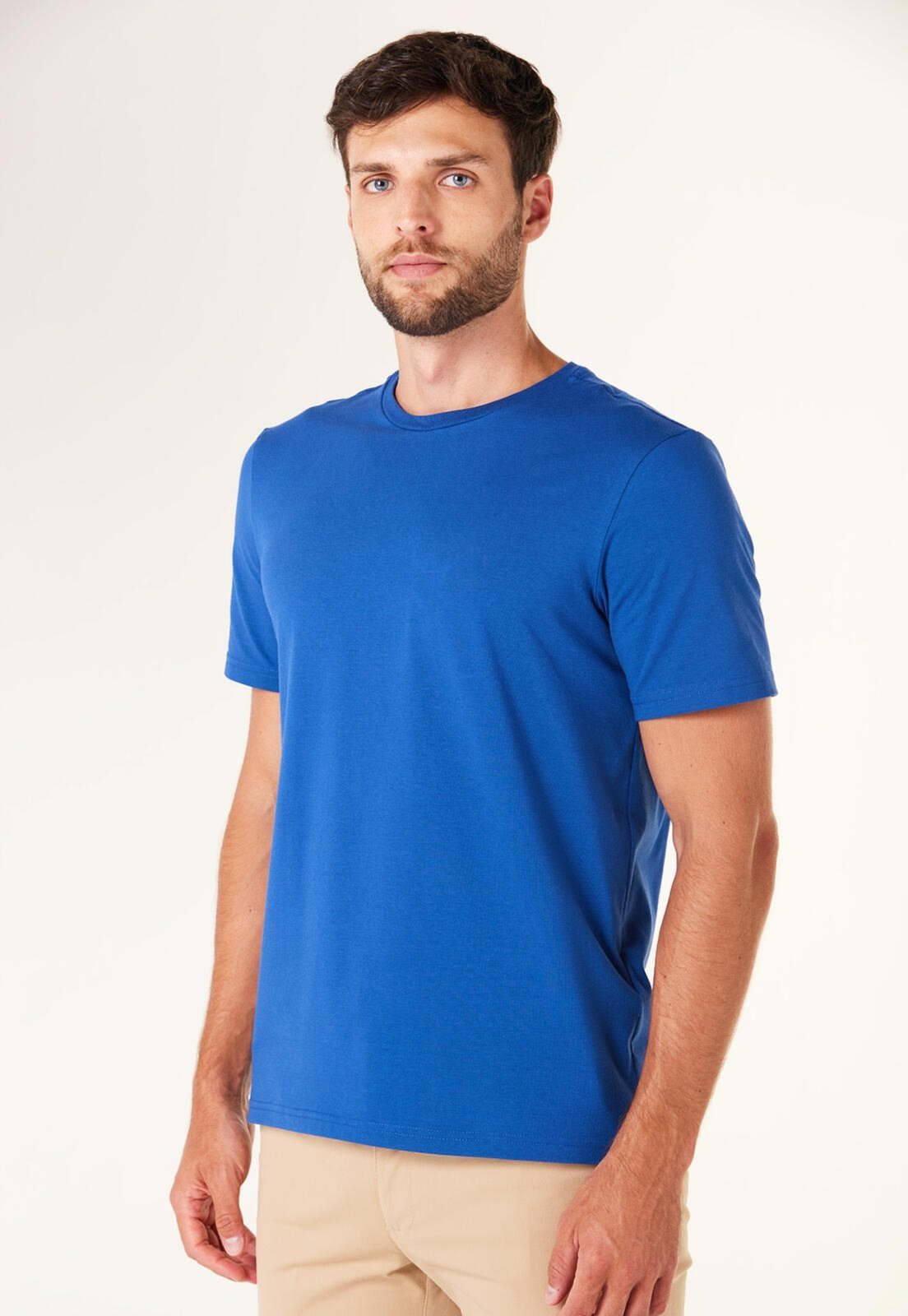 Camiseta Slim Gola Redonda Traymon – Azul – Xxg