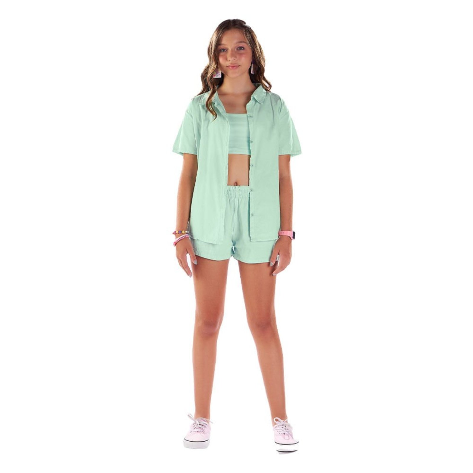 Infantil - Conjunto Juvenil Menina - Tiffany - 48933-1266 Verde