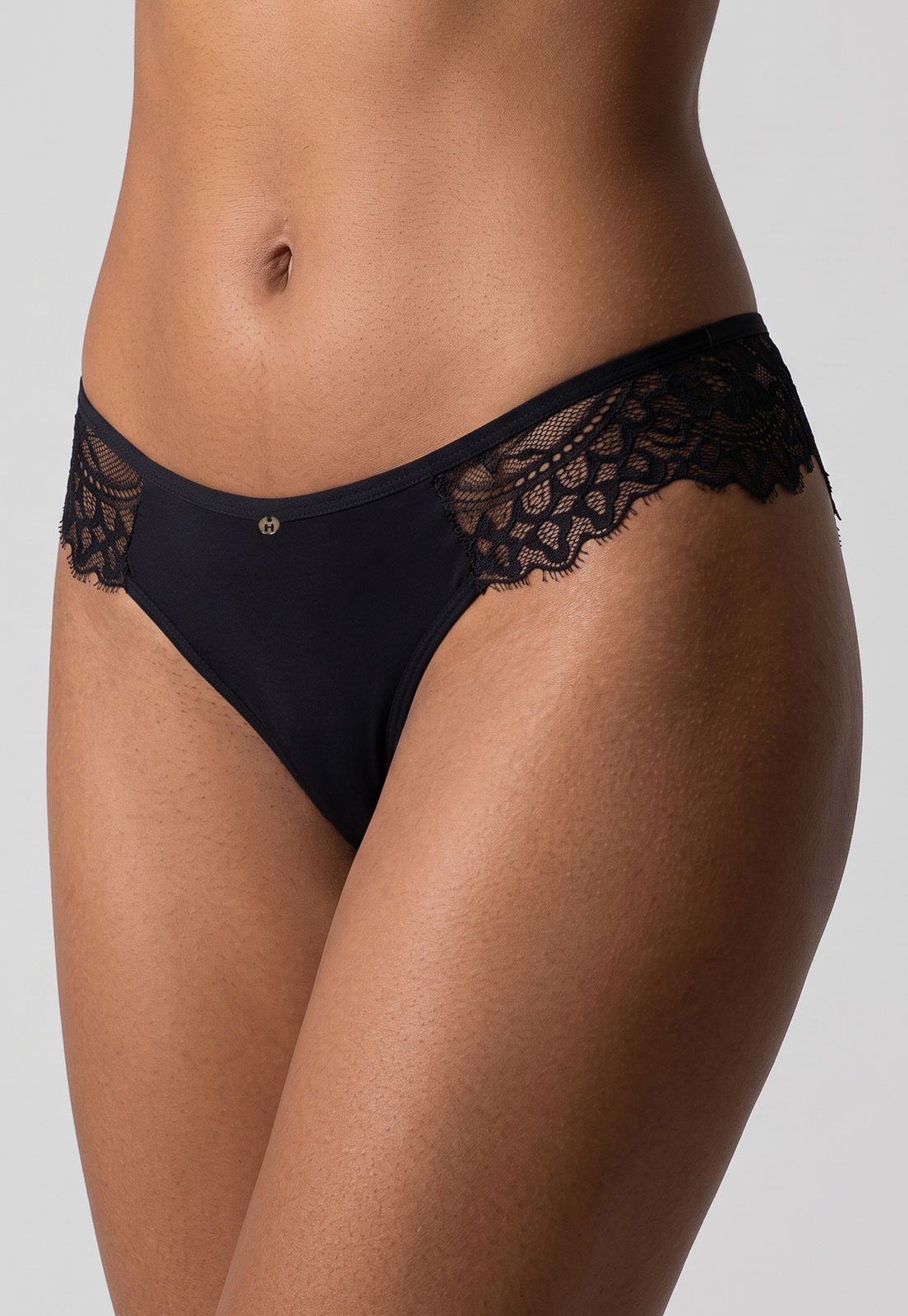 Calcinha Feminina Hope Biquini Asa Delta Microfibra Preta