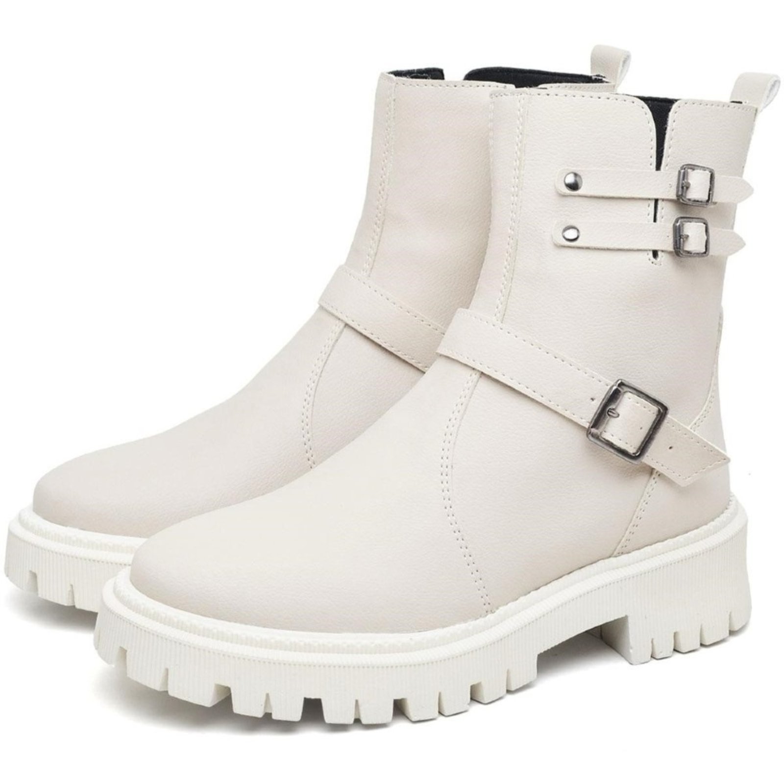 Bota Coturno Feminina Tratorada DUBUY 1202FG Areia