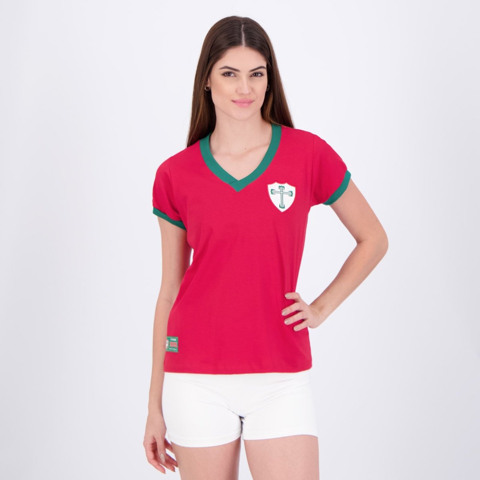 Camisa Portuguesa Retrô 1935 Feminina Vermelha