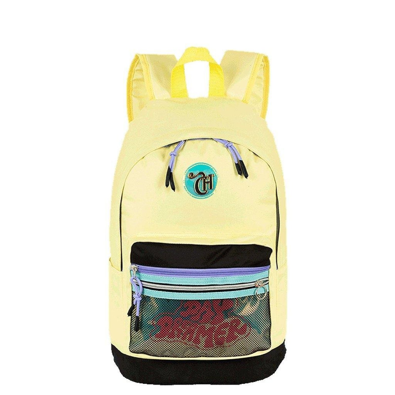 Infantil - Mochila Sestini Grande Capricho Candy Popcorn Amarelo