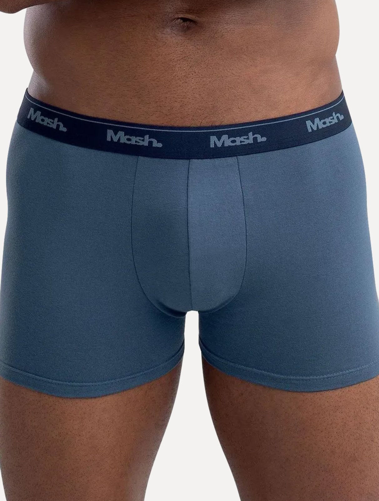 Vista 3 Cueca Mash Boxer Cotton Basic Azul azul marinho MASH azul marinho