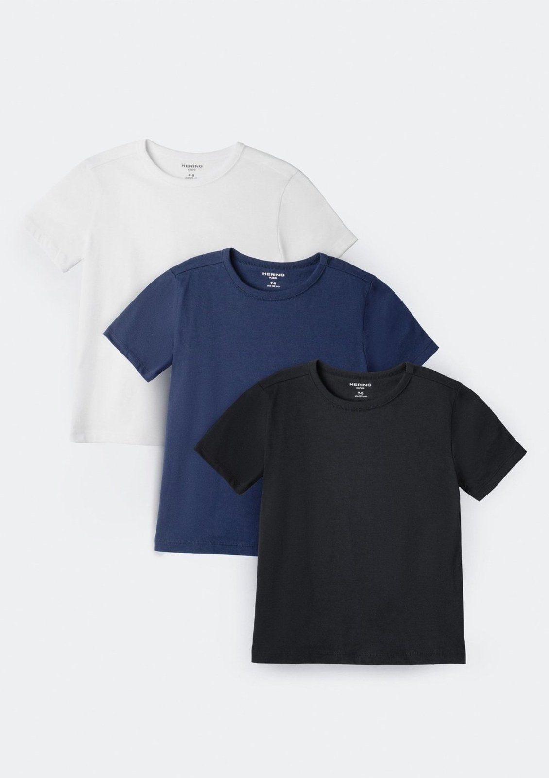 Infantil - Kit com 3 Camisetas Básica Unissex Manga Curta Slim - Multicolorido 012