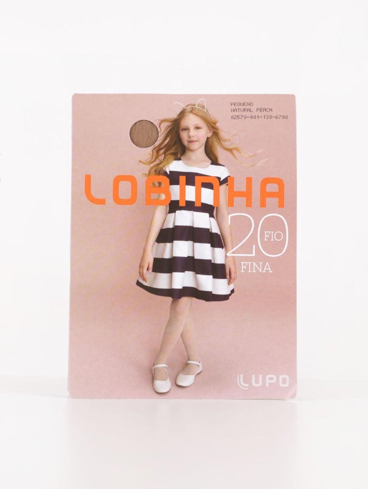 Vista 2 Meia-Calça Lupo para Menina - Natural Lupo bege natural
