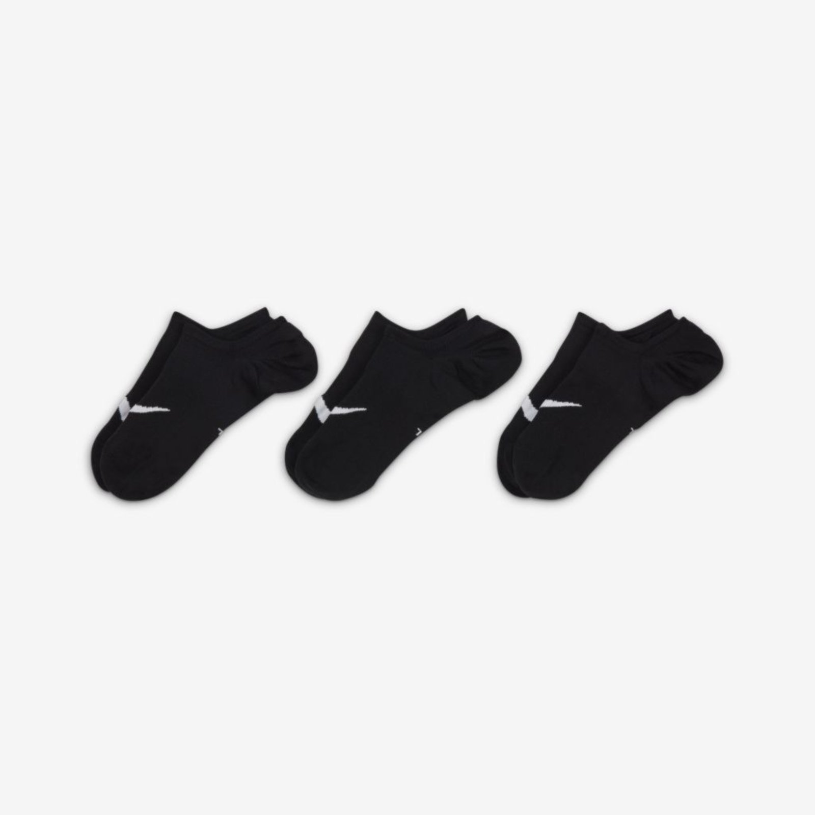 Vista 3 Meia Nike Everyday Plus Lightweight Feminina preto Nike preto