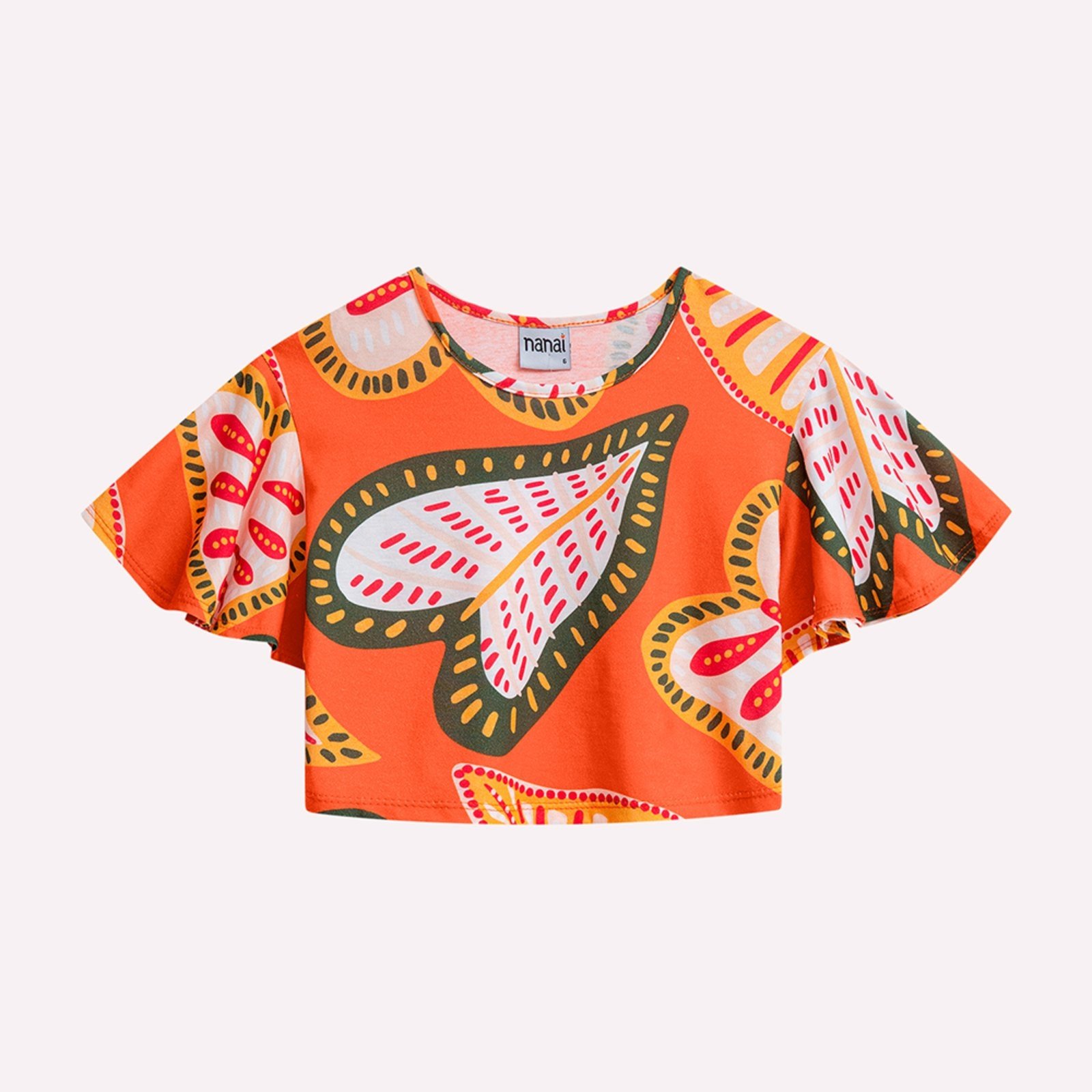 Vista 3 Infantil - Blusa Menina Folhas Nanai verde Nanai verde