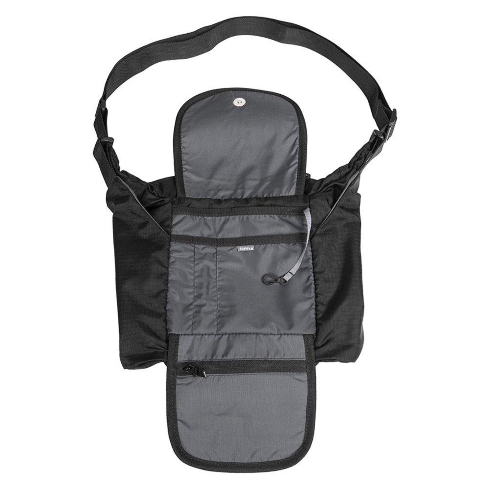 Vista 3 Bolsa Transversal Curtlo Manaia 4 Litros Preto incolor Curtlo incolor