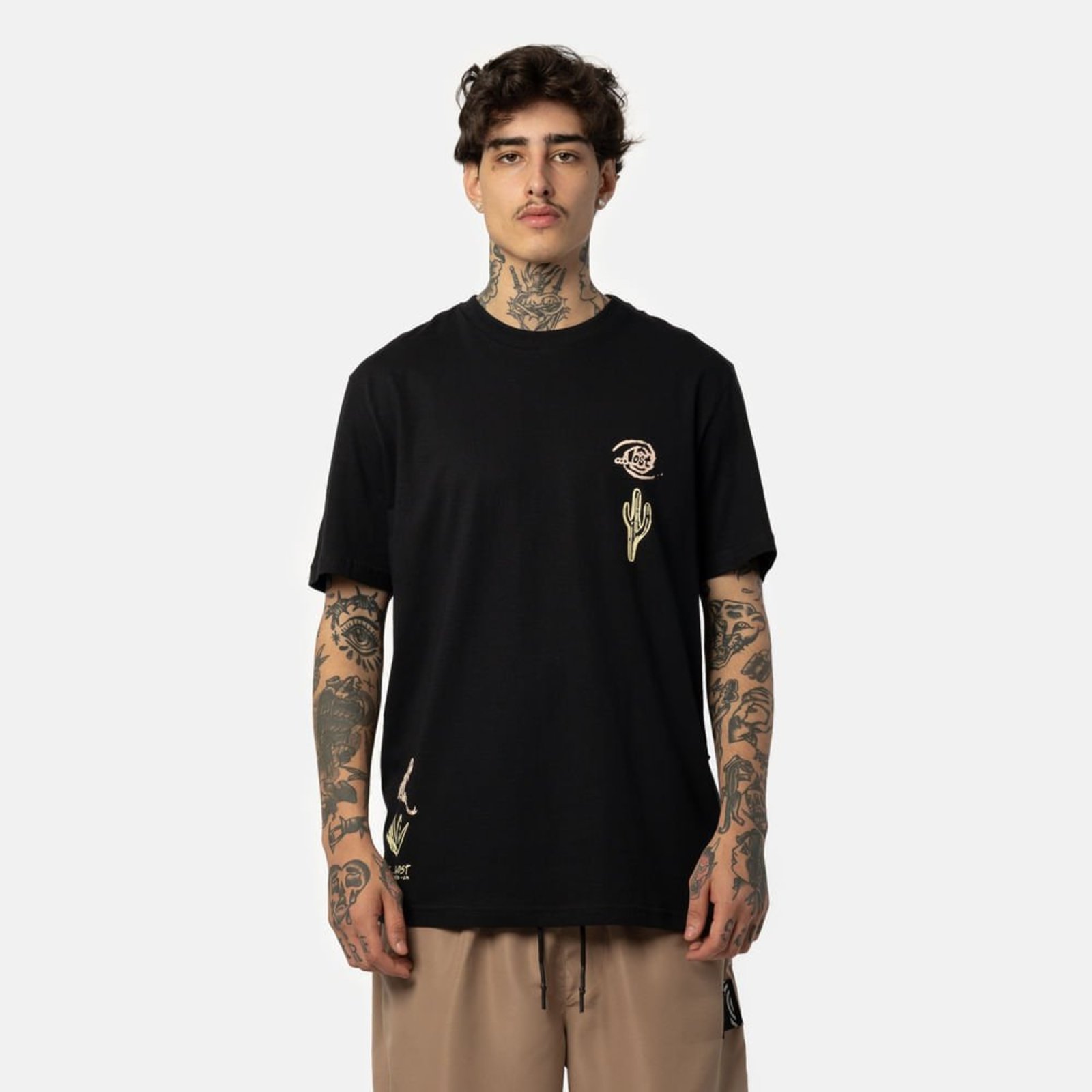 T-Shirt Lost Desert-Preto-GG PRETO