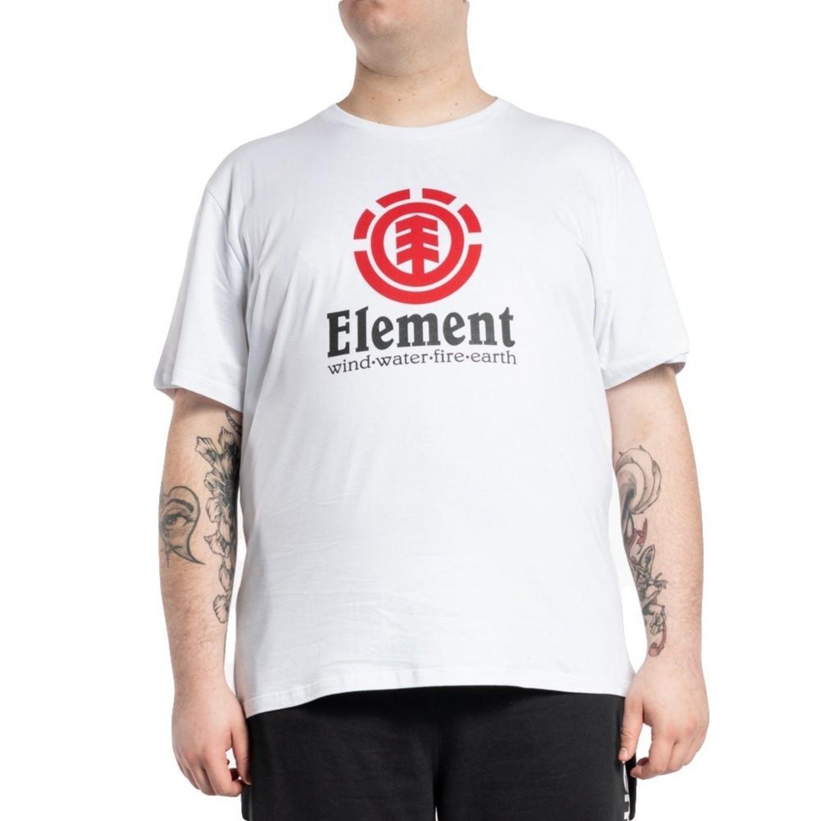 Camiseta Element Vertical Plus Size Masculina WT23 Branco