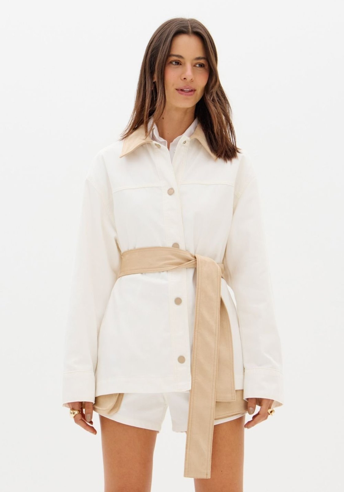 Parka Sarja Bicolor Com Faixa My Favorite Things