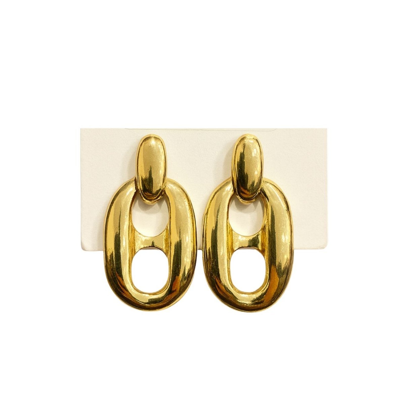Brinco Vih Triny 2 Furos Banhado a Ouro