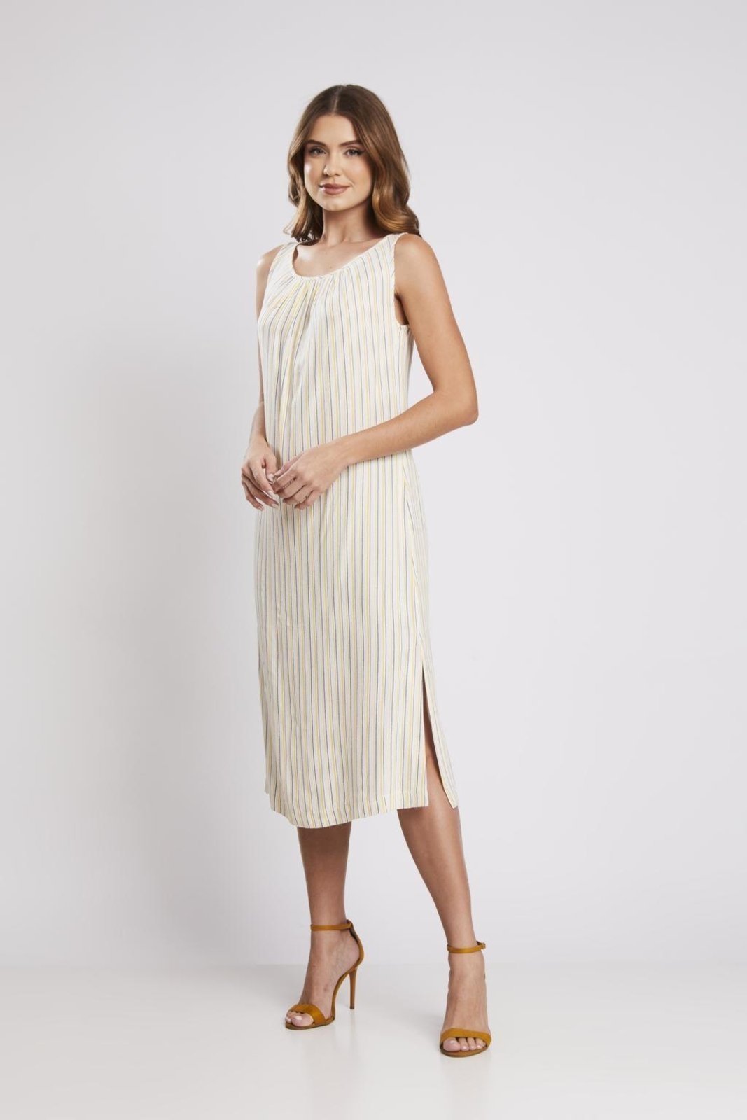 Vestido Rubinella Reto Listrado Unica