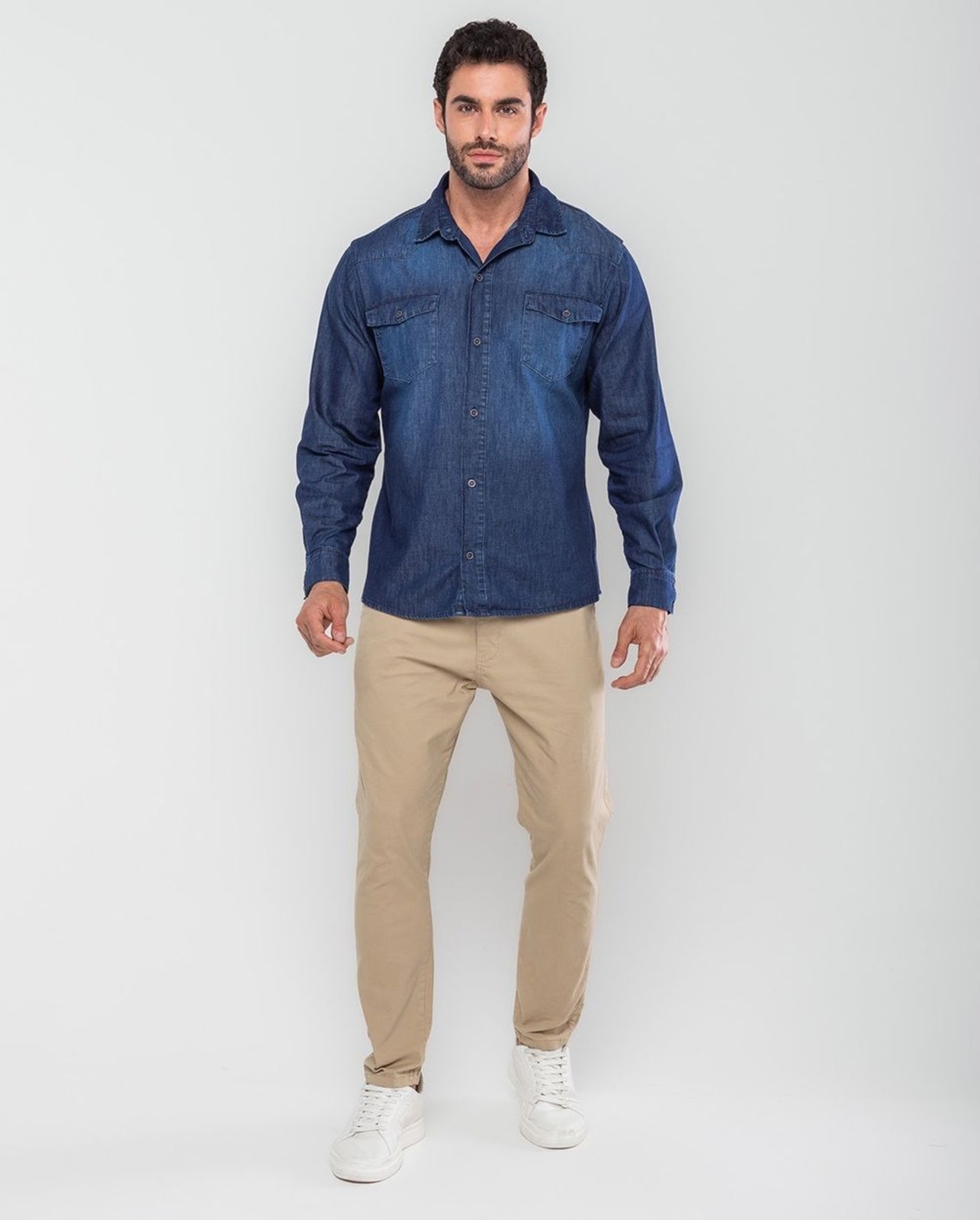 Calça Sarja Chino Masculina Premium 11201 Capuccino Consciência